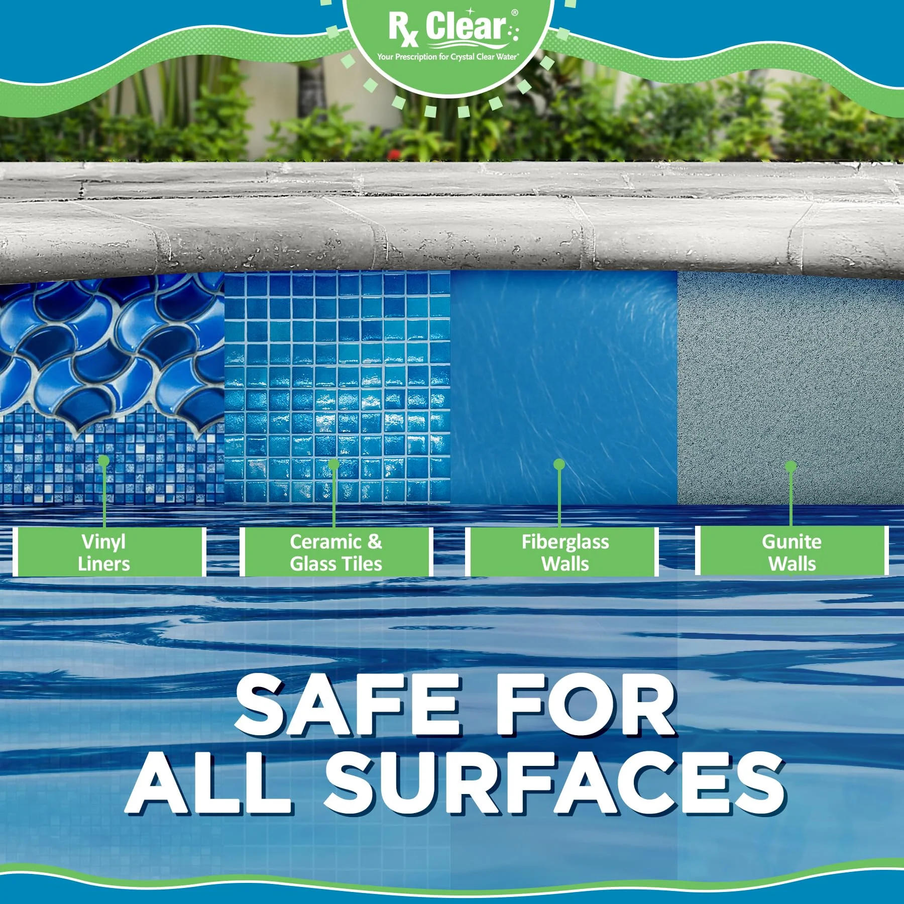 Rx Clear 3" Inch Chlorine Tabs | 10 Pounds | Individual Stabilized Chlorinating Tablets for Sanitizing Swimming Pools | Long Lasting, Slow Dissolving, and UV Protected - Image 2