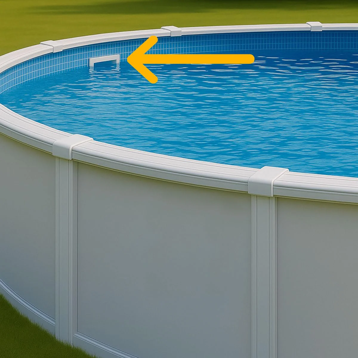 Rx Clear Heavy Duty Wide-Mouth Complete Thru-Wall Skimmer Kit for Above-Ground Swimming Pool | Made of Non-Corrosive Abs Plastic | Chemical Resistant | White - Image 3