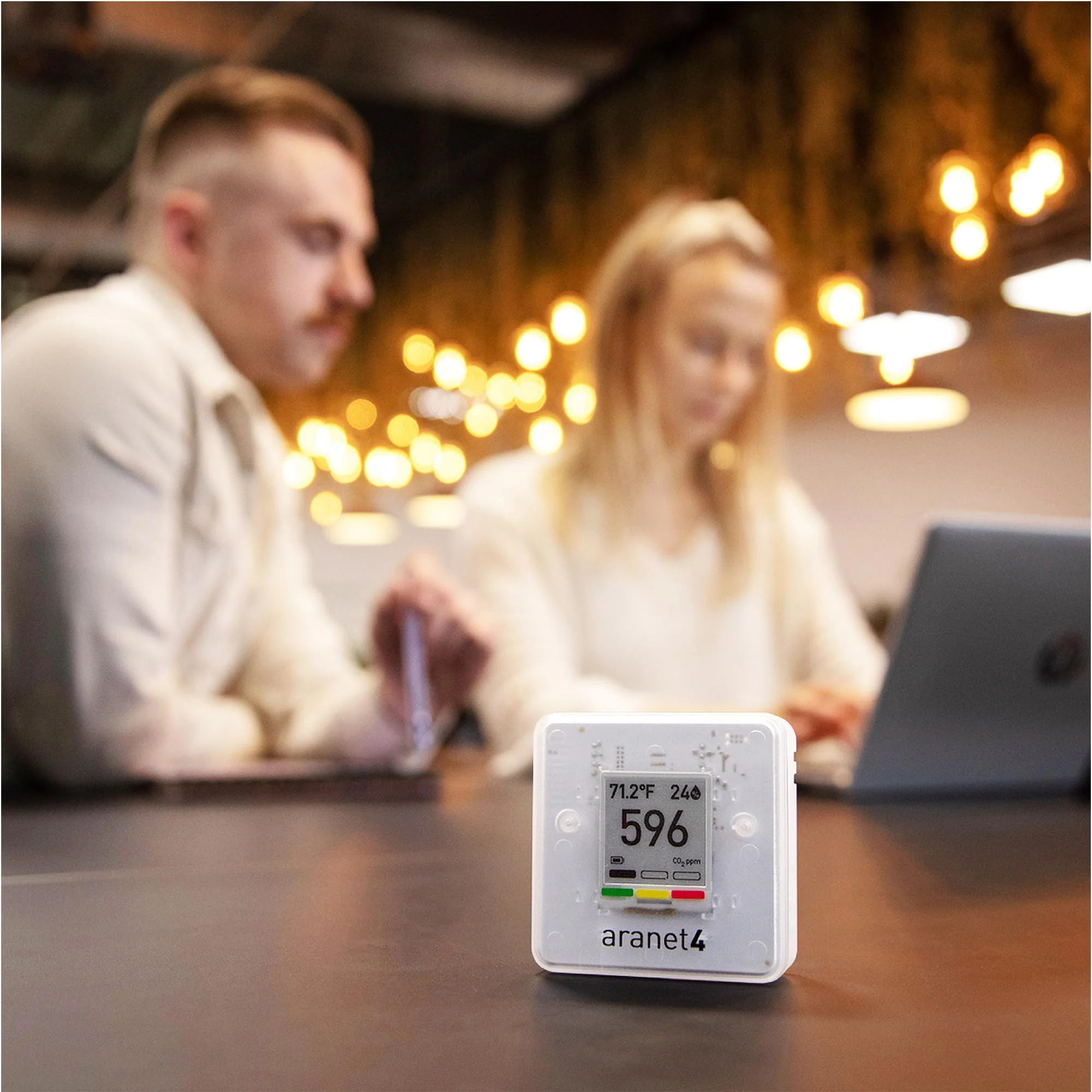 SAF Aranet4 Home: Smart Indoor Air Quality Monitor - CO2, Temperature, Humidity, Portable & Battery-Powered, E-Ink Screen, Free App Integration - Image 3