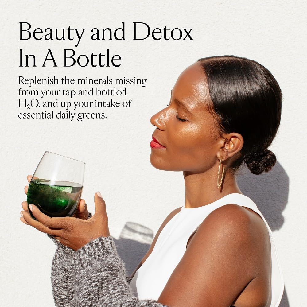 Sakara Beauty Water + Detox Water Drops, 60 Servings - Trace Mineral Drops & Chlorophyll Liquid Drops, Liquid Magnesium, Chloride, Sodium, Potassium, Boron Supplements, Liquid Chlorophyll Drops - Image 4