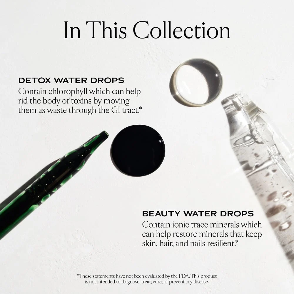 Sakara Beauty Water + Detox Water Drops, 60 Servings - Trace Mineral Drops & Chlorophyll Liquid Drops, Liquid Magnesium, Chloride, Sodium, Potassium, Boron Supplements, Liquid Chlorophyll Drops - Image 7
