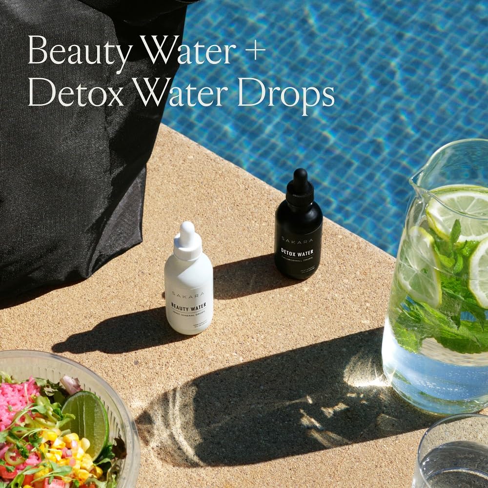 Sakara Beauty Water + Detox Water Drops, 60 Servings - Trace Mineral Drops & Chlorophyll Liquid Drops, Liquid Magnesium, Chloride, Sodium, Potassium, Boron Supplements, Liquid Chlorophyll Drops - Image 9