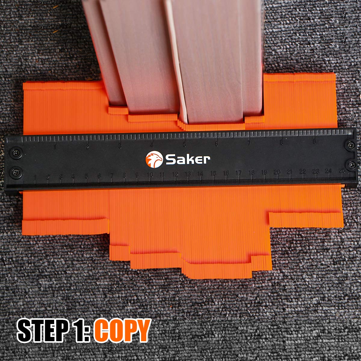 Saker Contour Gauge Duplication-Adjustable Lock-Precisely Copy Irregular Shape-Irregular Woodworking Tracing-Must Have Tool Christmas Gifts for DIY Handyman Men Husband Dad 10 Inch+5 Inch - Image 7