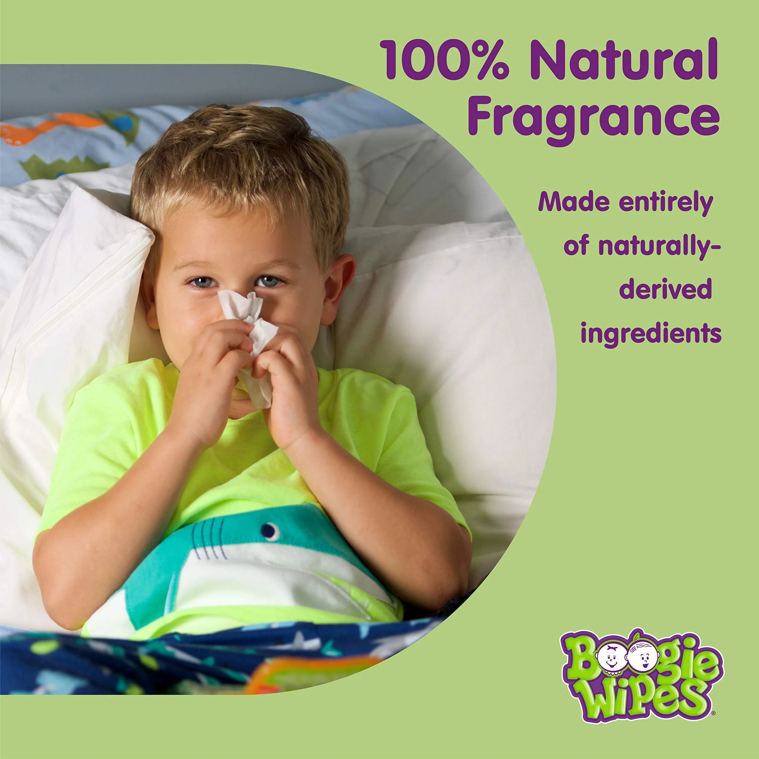 Saline Nose Wipes by Boogie, for Baby & Kids, Face, Hand & Body, Made with Vitamin E, Aloe, and Natural Saline, Grape Scent, 30 Count (Pack of 3) - Image 3