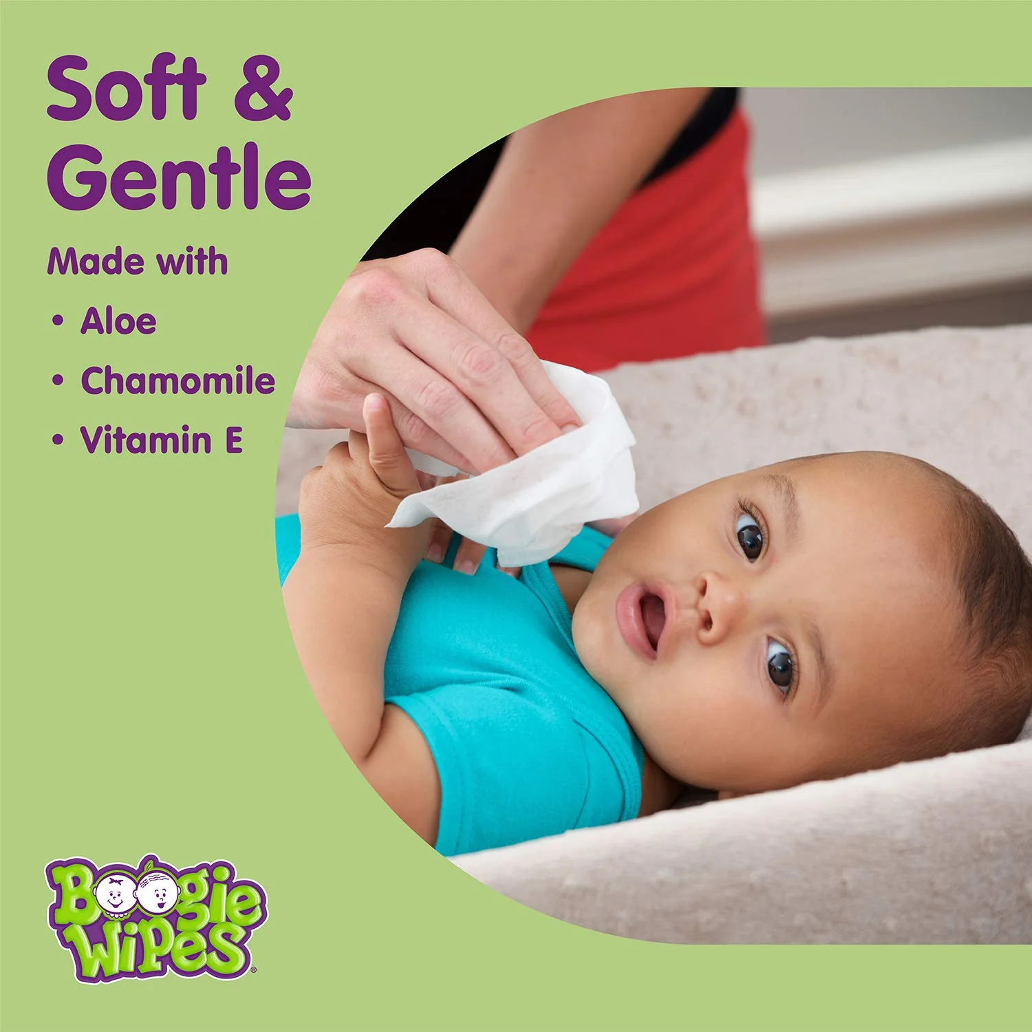 Saline Nose Wipes by Boogie, for Baby & Kids, Face, Hand & Body, Made with Vitamin E, Aloe, and Natural Saline, Grape Scent, 30 Count (Pack of 3) - Image 5