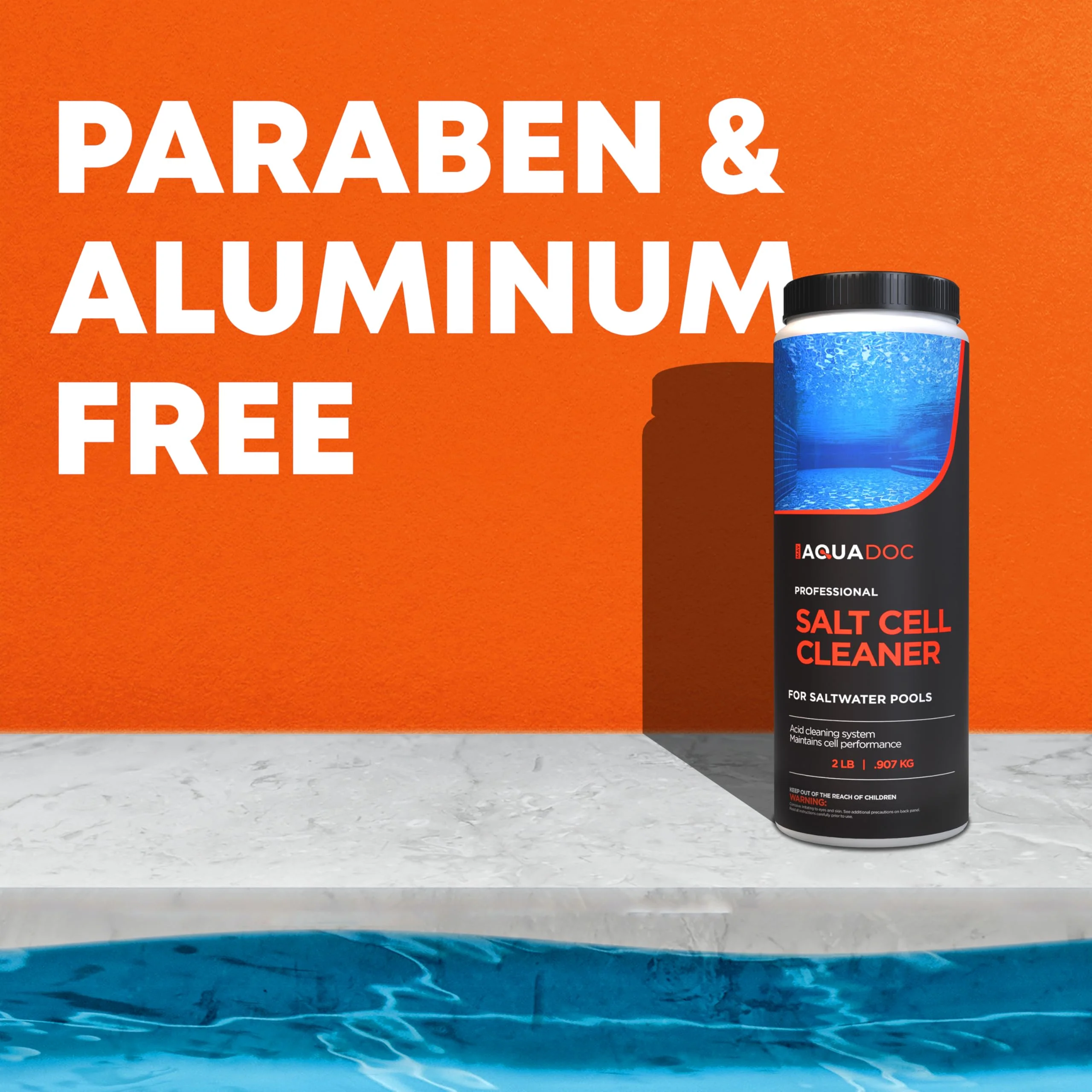 Salt Cell Cleaner for Saltwater Pools - Pool Salt Cell Cleaner Solution to Help Reduce Buildup and Support Generator Function - AquaDoc Pool Care Made in USA - 2lb - Image 3