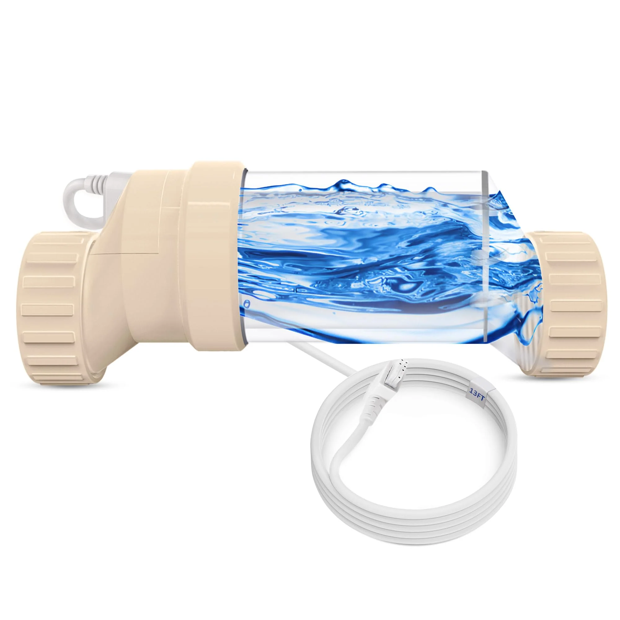 Salt Cell for Pool - Fits for Hayward Salt Cell T-9, up to 25,000 Gallon In-Ground Swimming Pools, Clear Case, 2-Year Warranty