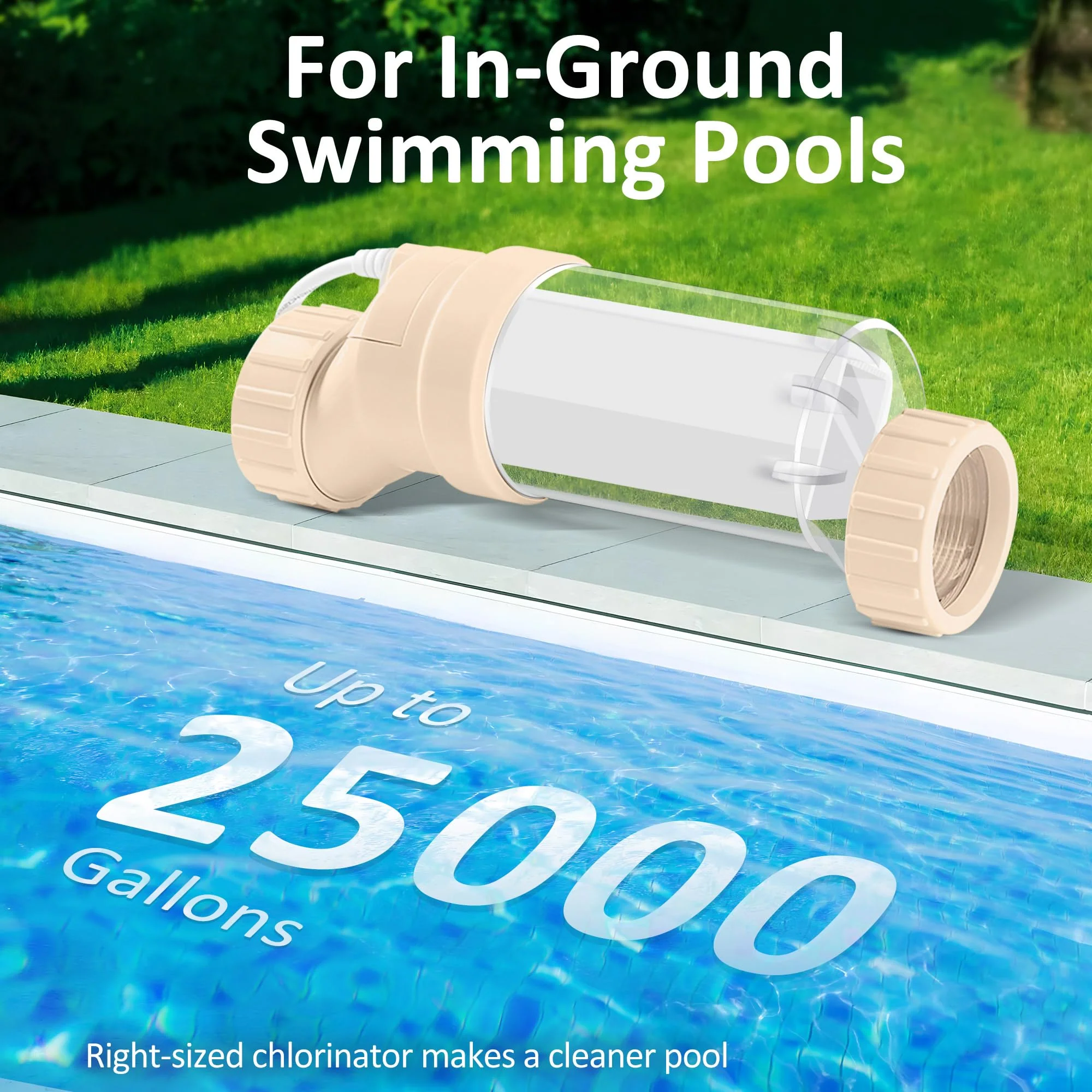 Salt Cell for Pool - Fits for Hayward Salt Cell T-9, up to 25,000 Gallon In-Ground Swimming Pools, Clear Case, 2-Year Warranty - Image 2