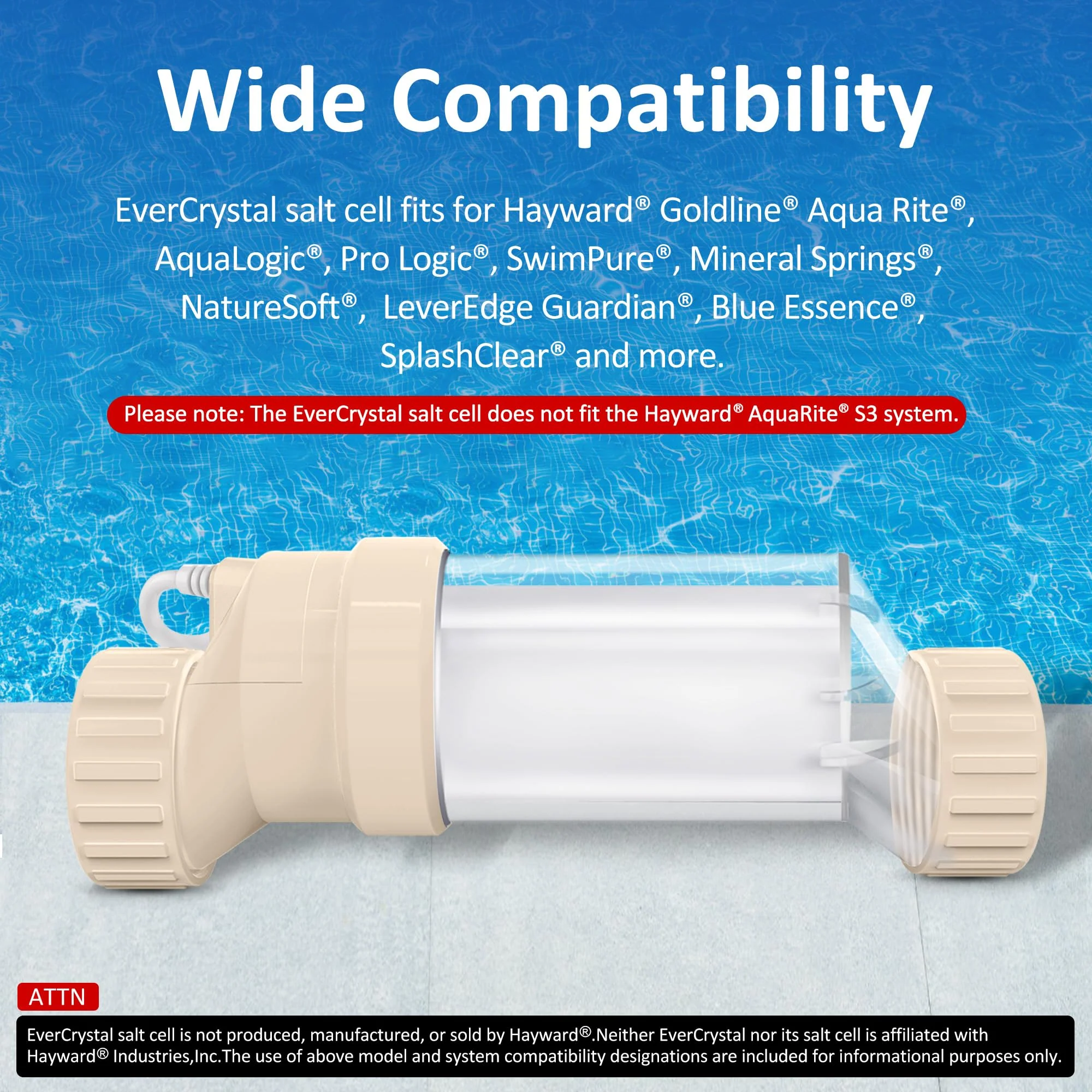 Salt Cell for Pool - Fits for Hayward Salt Cell T-9, up to 25,000 Gallon In-Ground Swimming Pools, Clear Case, 2-Year Warranty - Image 7
