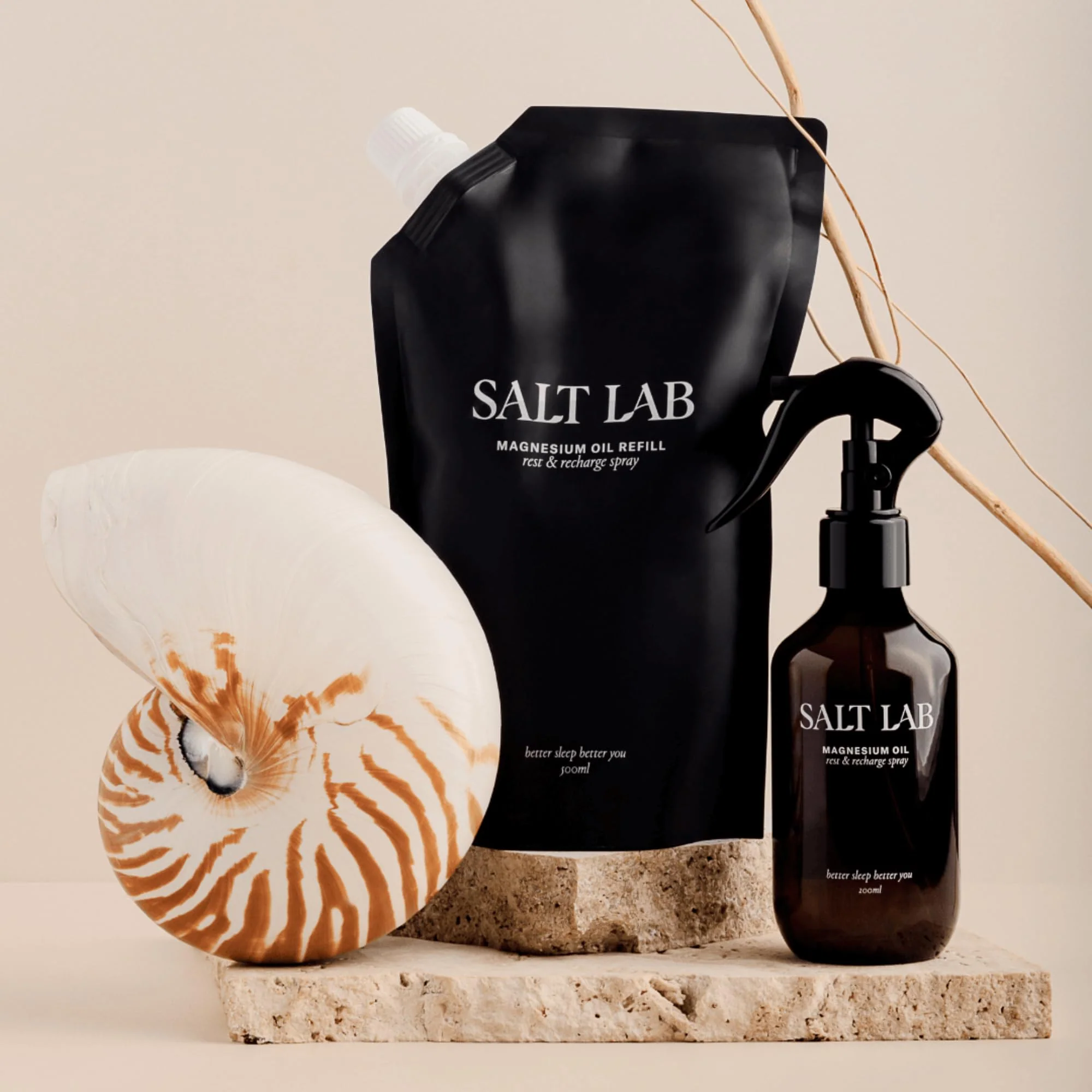 Salt Lab Magnesium Oil Spray, Gift for Relaxation, Topical Magnesium Spray for Adults, Non Sticky Formula, Supports Restful Sleep, Easy to Apply & Quick Drying, Fragrance Free, Made in Australia - Image 3
