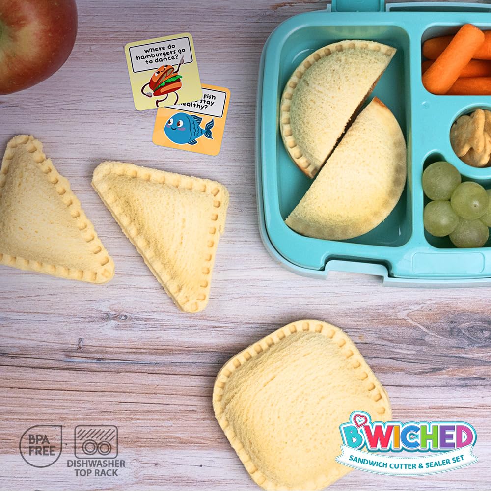 Sandwich Cutter and Sealer - Crustless Sandwich Maker - Cut and Seal - Lunch Box and Bento Box - Boys, Girls, Kids Lunch - Sandwich Cutters for Kids - Triangle, Circle, Square - Image 3