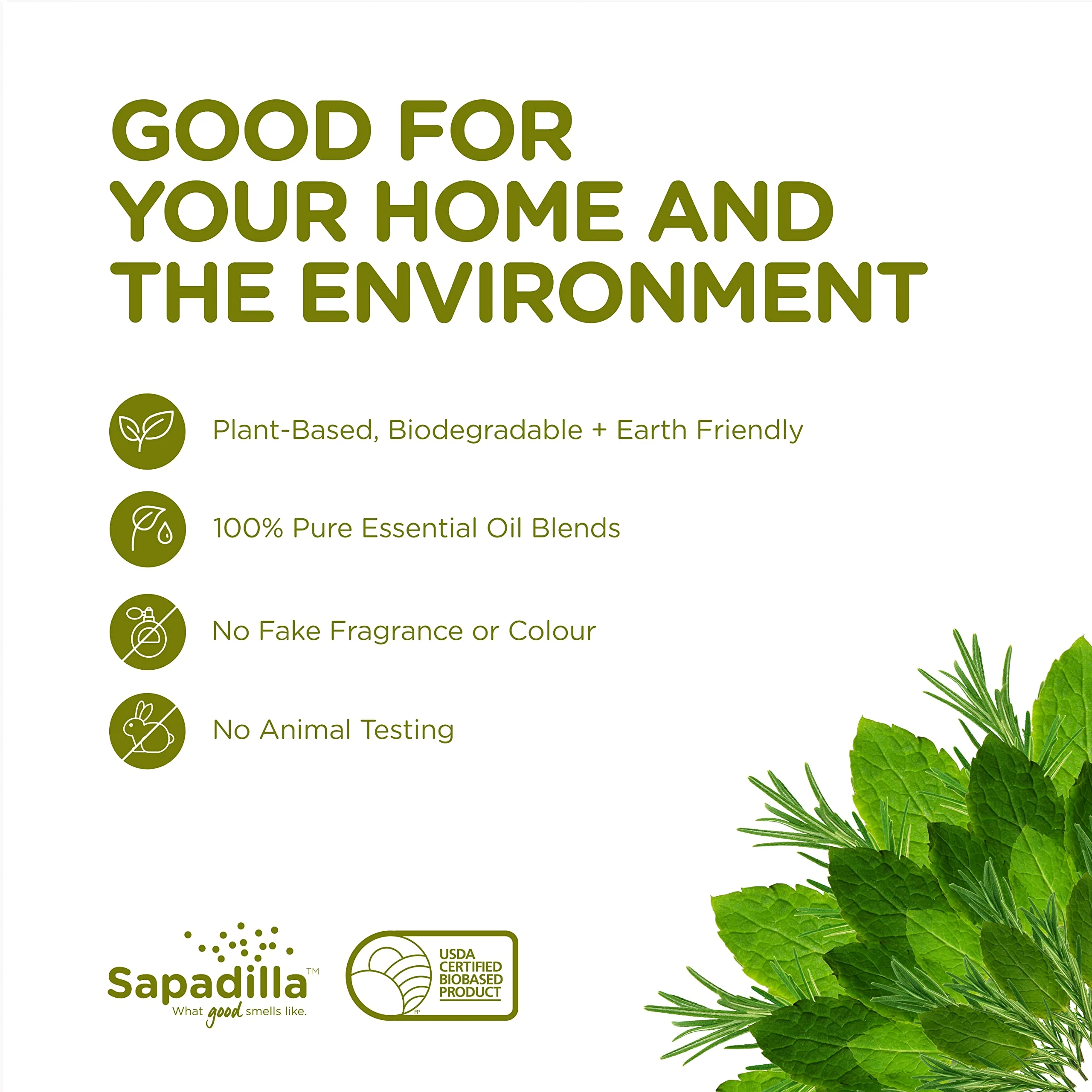 Sapadilla Liquid Hand Soap - Rosemary + Peppermint - Made with 100% Pure Essential Oil Blends, Cleansing & Moisturizing, Aromatic & Fragrant Hand Soap, Plant Based, Biodegradable, 12 Ounce (Pack of 3) - Image 4