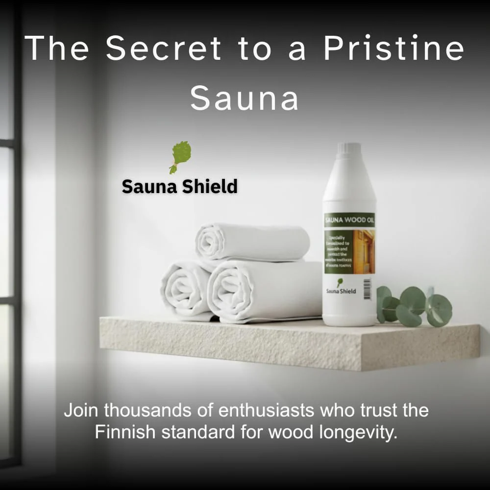 Sauna Shield Sauna Wood Oil - 1 Liter (33.8 fl oz) - 100% Pharma-Grade Paraffin Oil | Protects & Nourishes Sauna Wood | Solvent-Free, Unscented, Covers 150+ Sq Ft | for Traditional & Infrared Saunas - Image 4