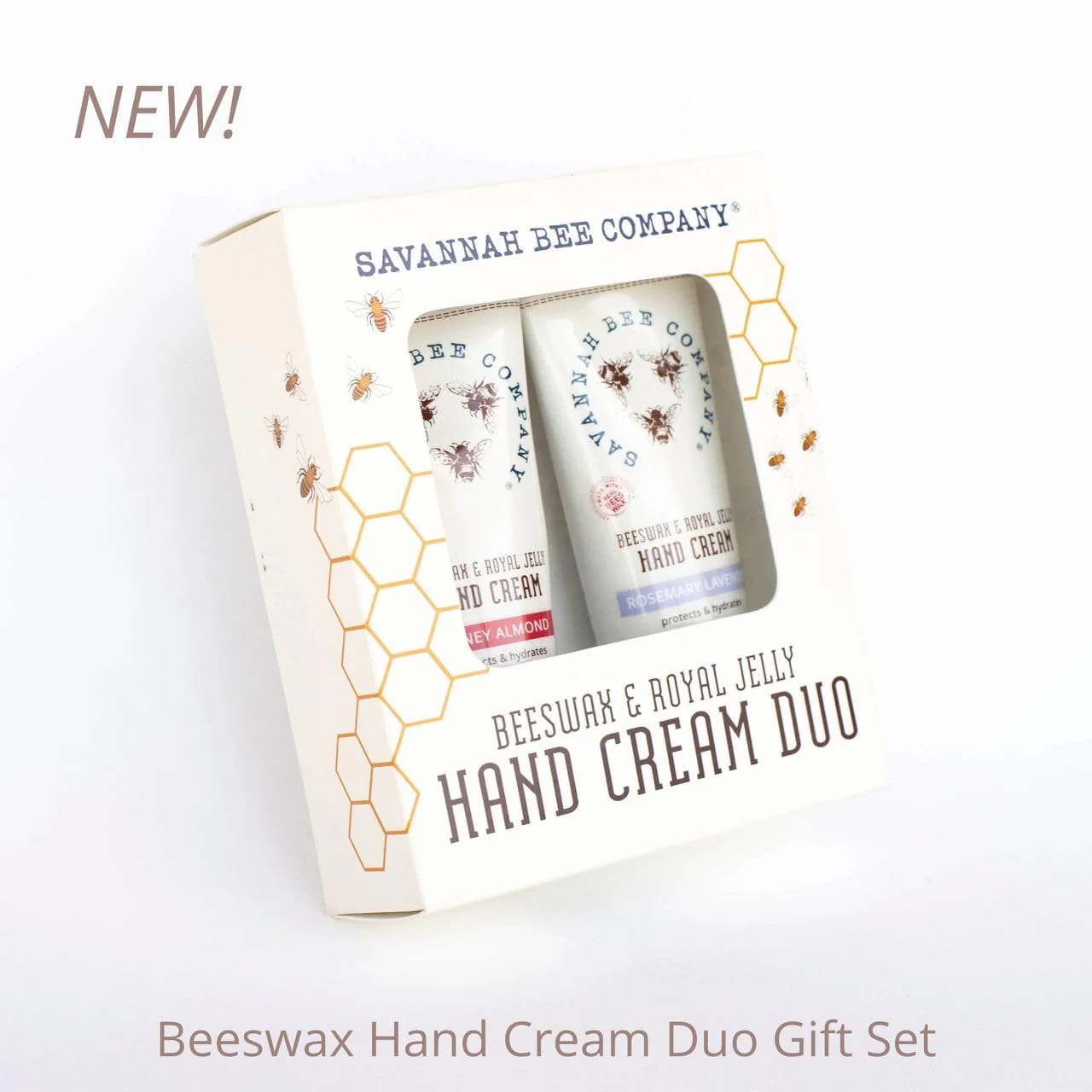 Savannah Bee Company Luxe Hand Cream Set - Rich Natural Honey Almond - Soothing Rosemary Lavender - Vitamin-Rich Dual Scent - Image 2