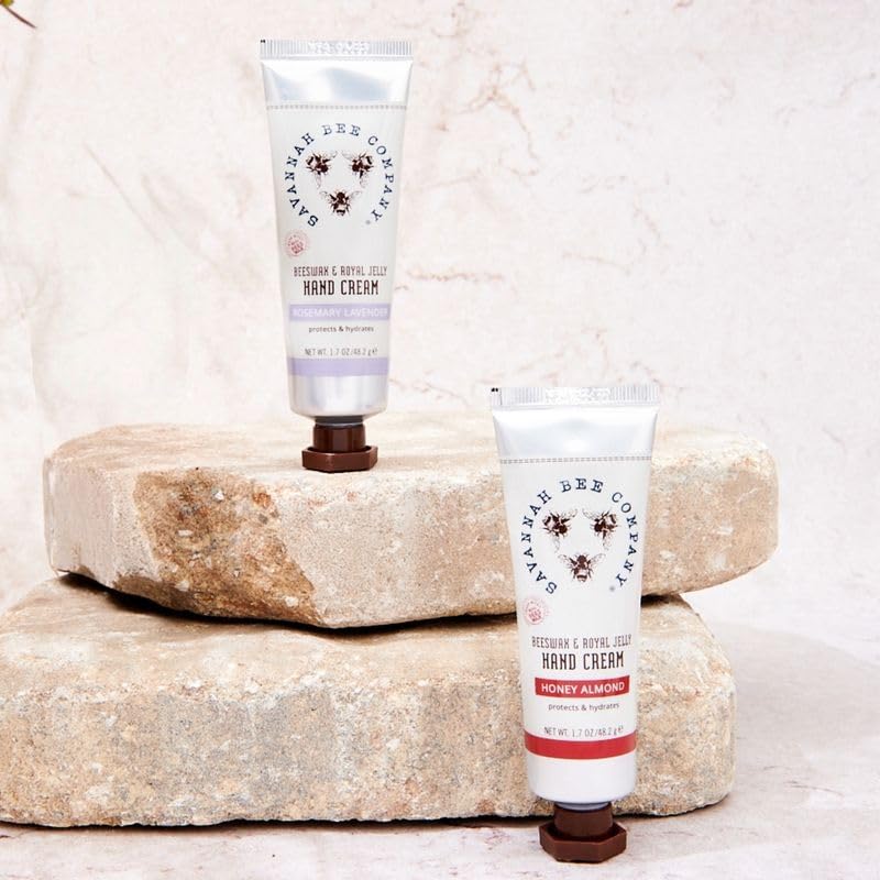 Savannah Bee Company Luxe Hand Cream Set - Rich Natural Honey Almond - Soothing Rosemary Lavender - Vitamin-Rich Dual Scent - Image 5
