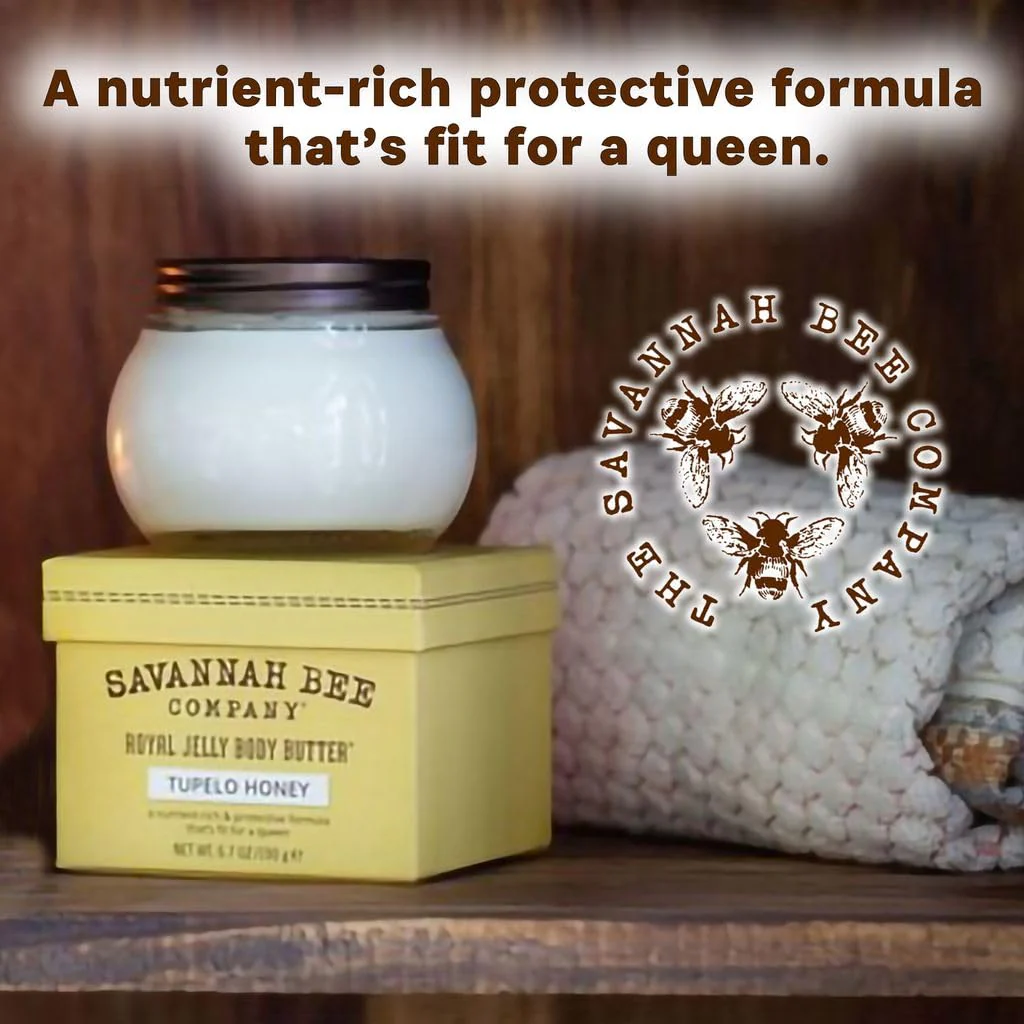 Savannah Bee Company Royal Jelly Body Butter - Deep Hydrating Body Butter for Dry Skin - Image 3