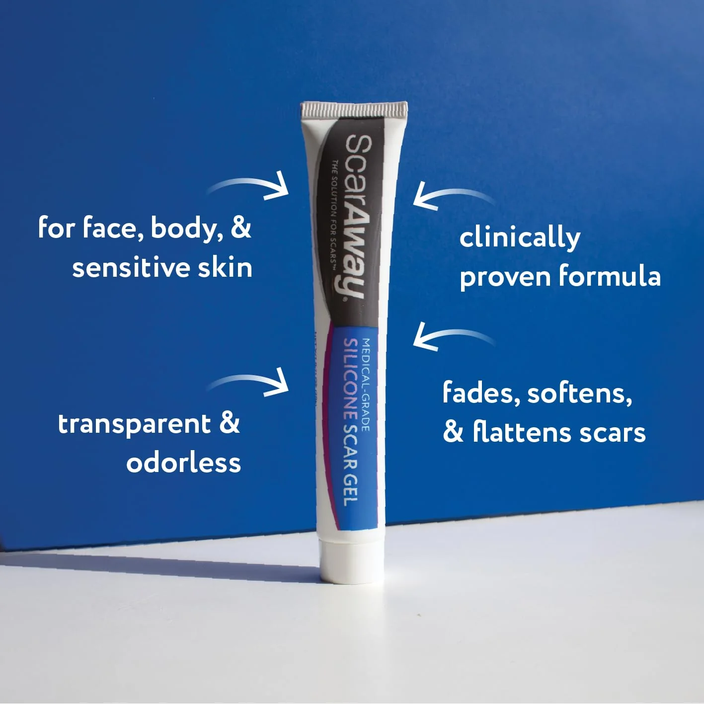 ScarAway Complete Scar Treatment Kit, Clinically Supported Treatment (Pack of 2) Tan Medical-Grade Silicone Scar Sheets (1.5" x 3") and Silicone Gel (0.35 Oz), Water-Resistant & Self-Adhesive - Image 2