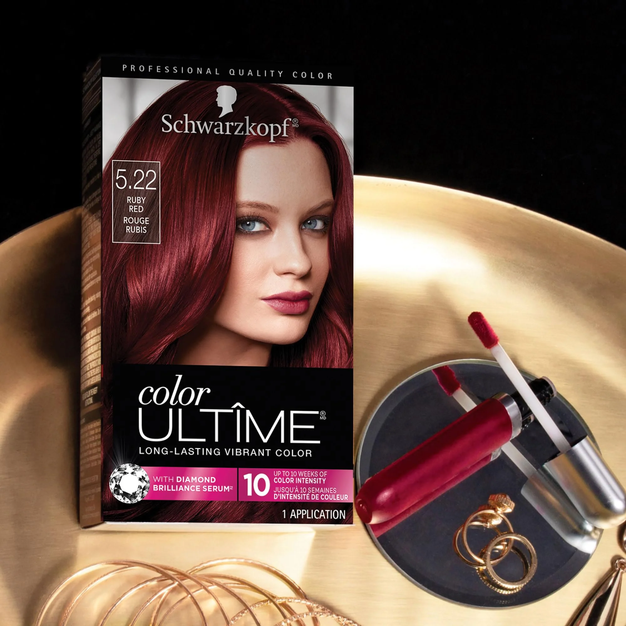 Schwarzkopf Color Ultime Hair Color Cream, 5.22 Ruby Red (Packaging May Vary) - Image 4