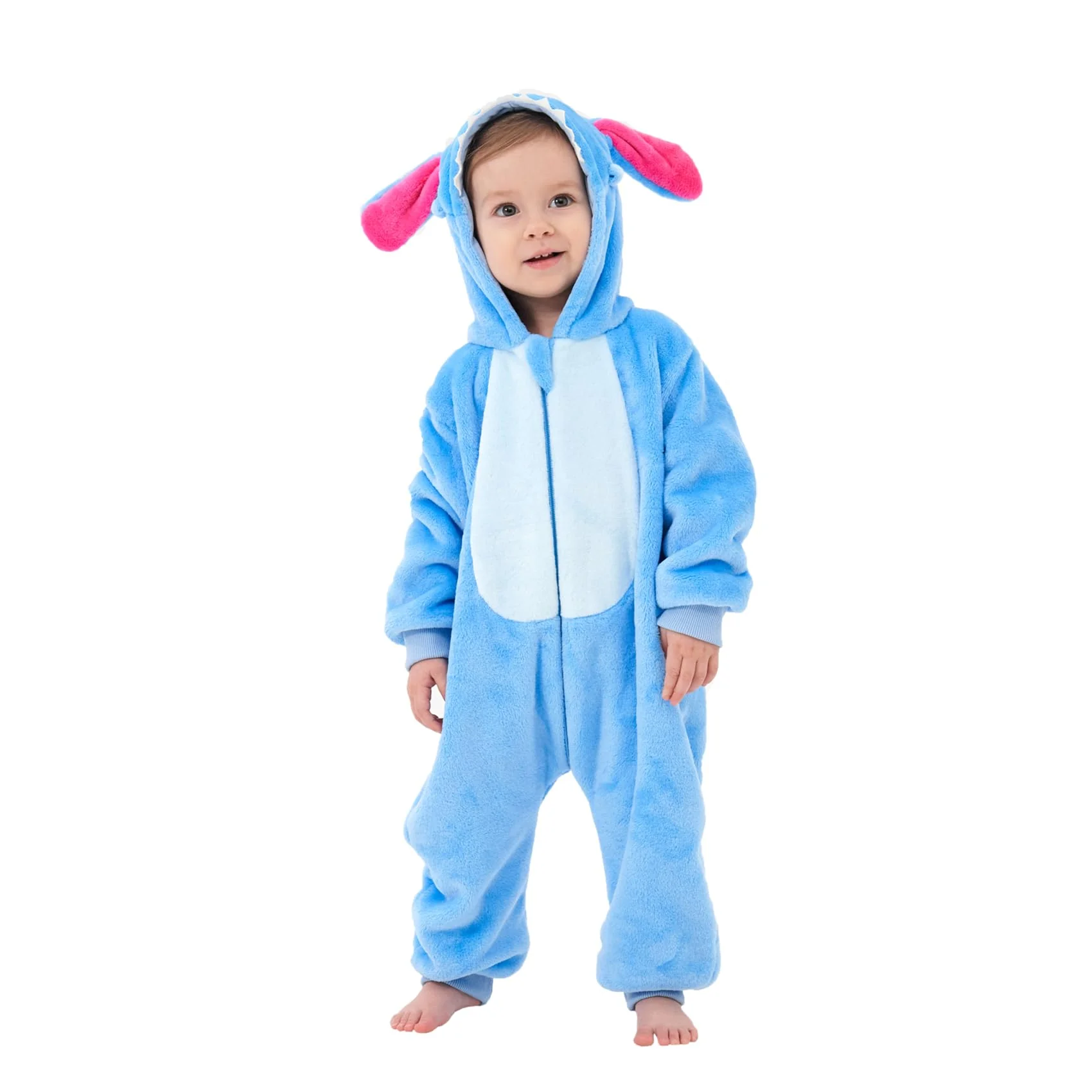 SCOPUCI Unisex Baby Animal Onesie Pajamas,Infant Flannel Halloween Cosplay Costume, Toddler Christmas Homewear/Sleepwear - Image 6