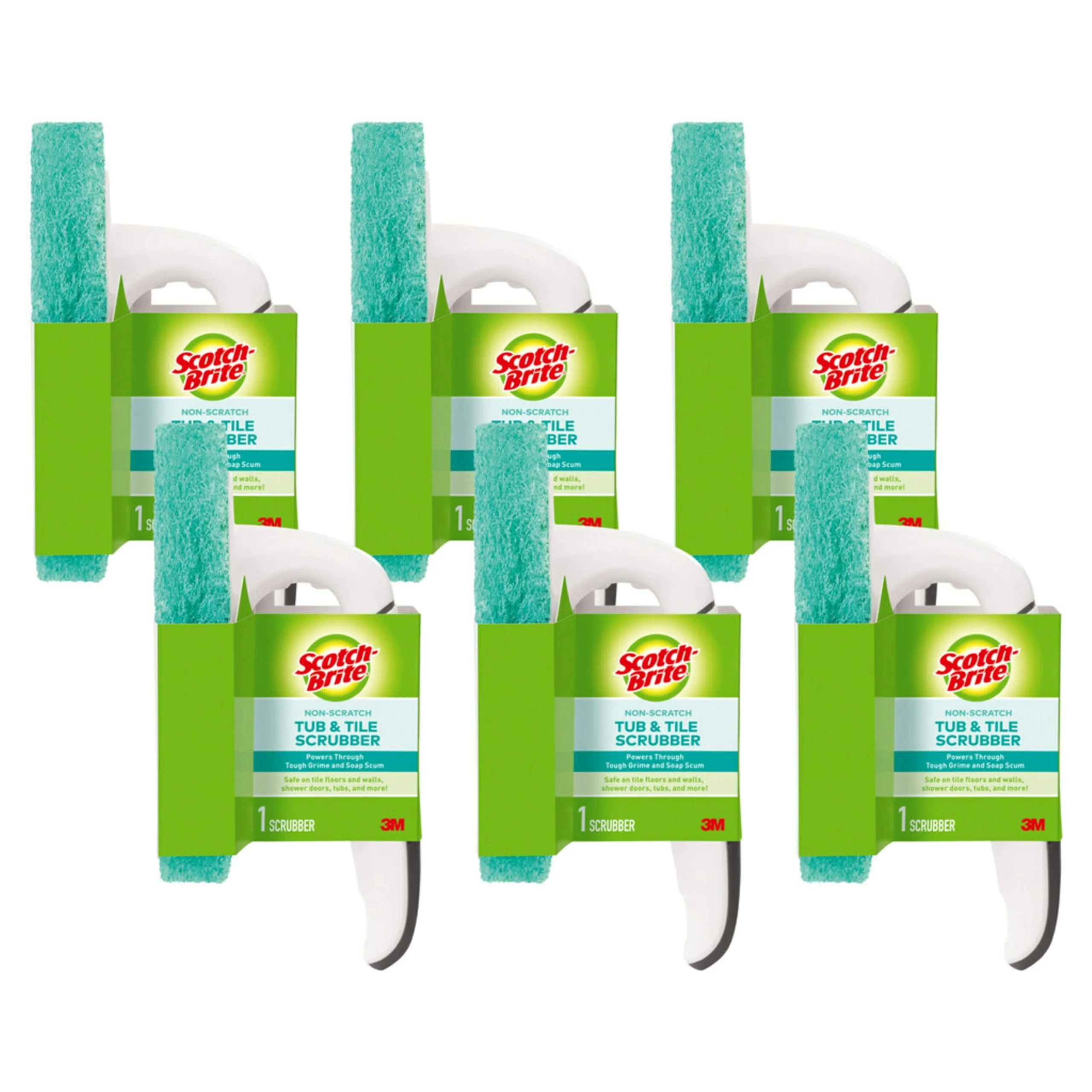 Scotch-Brite Non-Scratch Tub & Tile Scrubber, 6 Count - Image 8