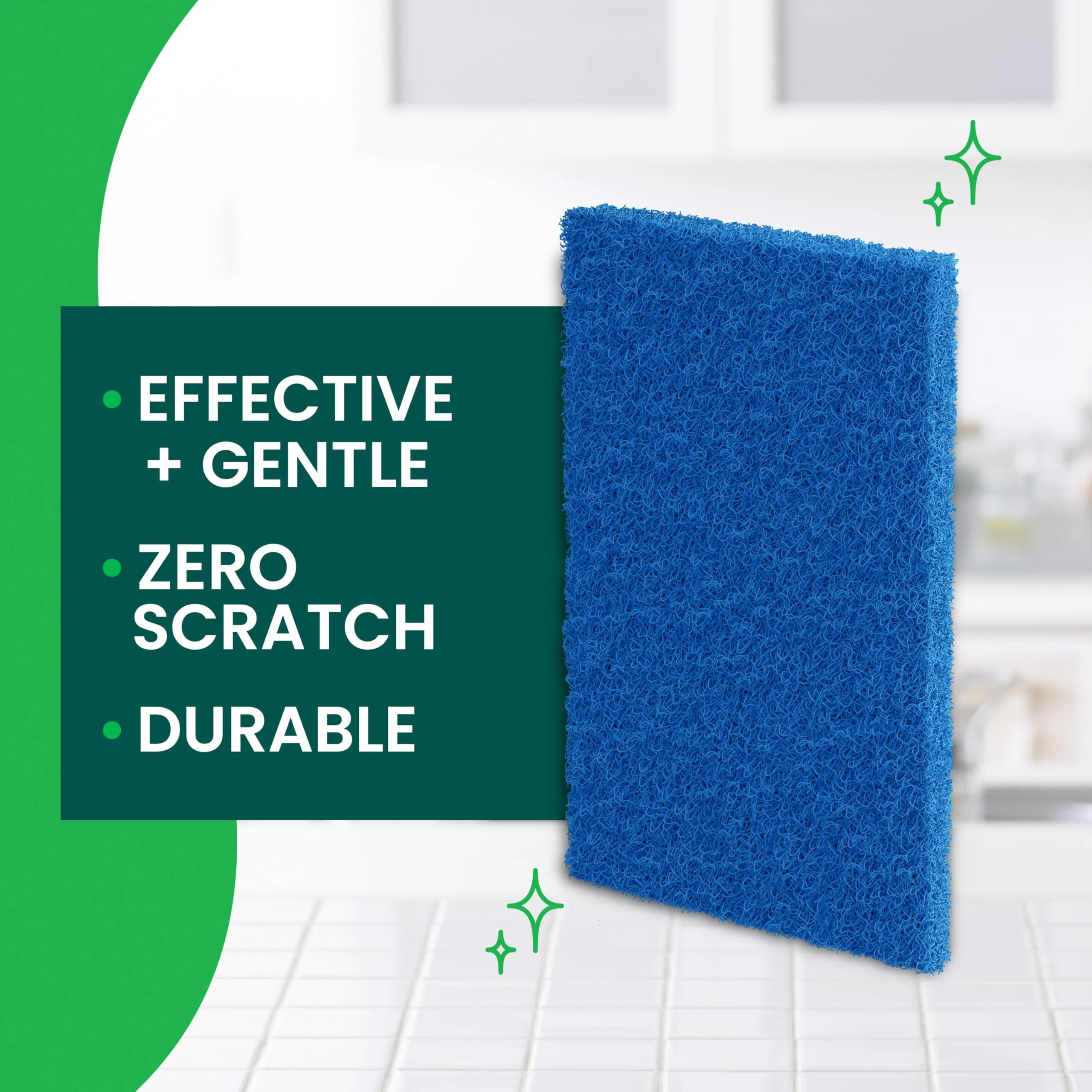 Scotch-Brite Zero Scratch Scouring Pad, Effective + Gentle Dish Scrubber for Household Cleaning, 30 Scrub Pads for Dishes, Nonstick Pots and Pans, Glass, Tubs, Showers, Reusable & Durable - Image 12