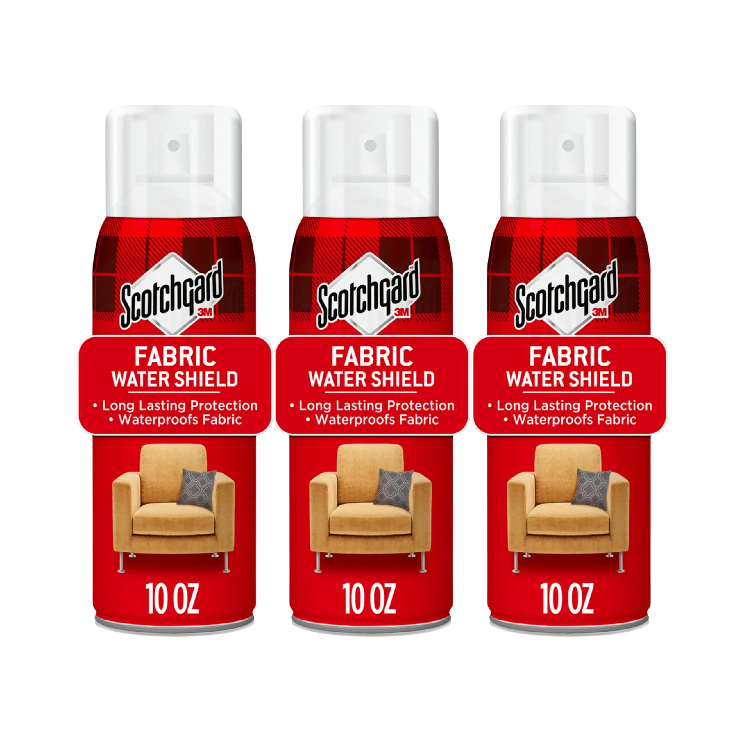 Scotchgard Fabric & Upholstery Protector, 3-Pack (10 oz Cans) – Repels Liquids & Blocks Stains – Long-Lasting Fabric Shield for Furniture, Clothing, and More – Easy Spray, Dries Clear - Image 8