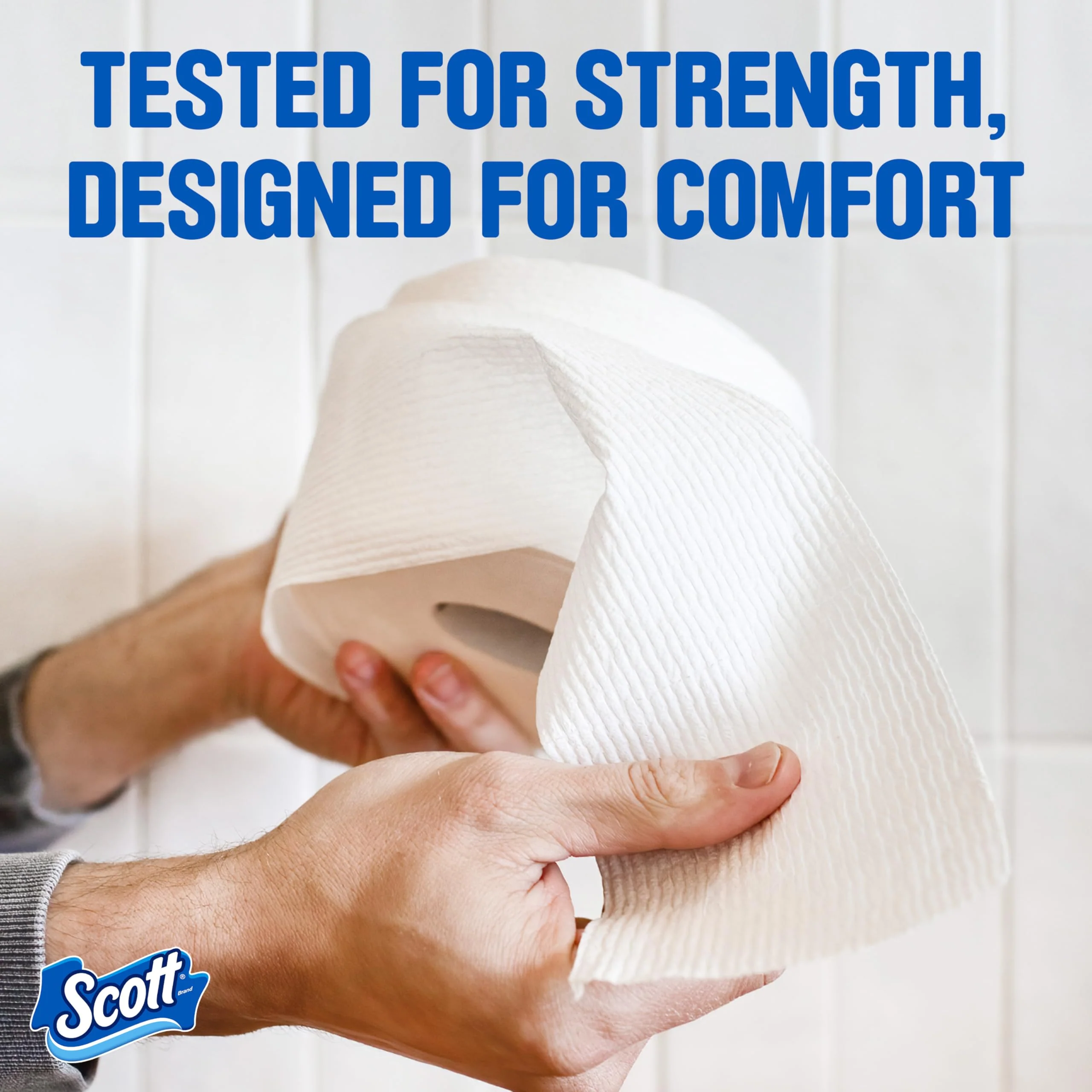 Scott ComfortPlus Toilet Paper, 36 Mega Rolls (2 Packs of 18), 425 Sheets per Roll, Septic-Safe, 1-Ply Toilet Tissue - Image 2