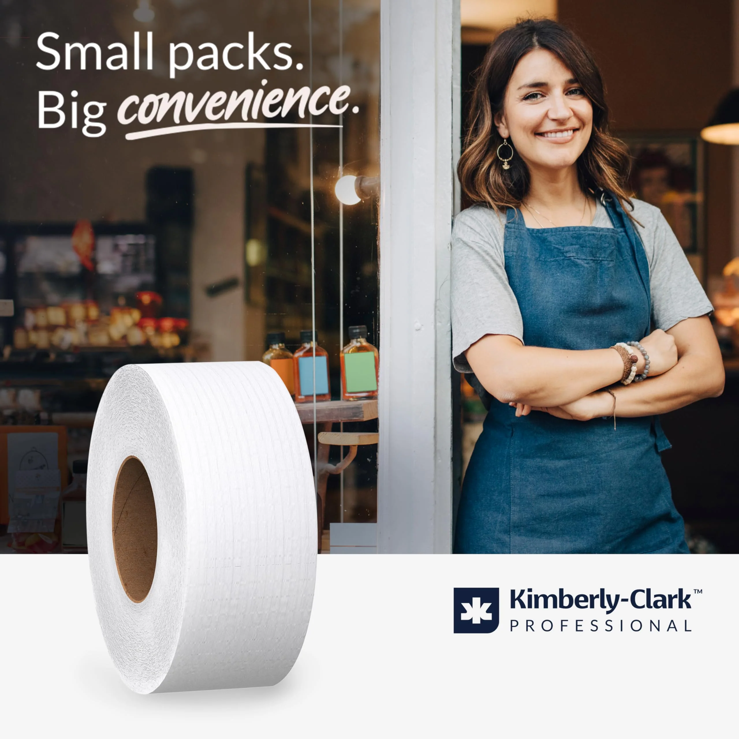 Scott Professional High-Capacity Jumbo Roll Toilet Paper, Bulk (03148), 2-Ply, Septic Safe, White, Non-Perforated, Compact for Easy Storage (4 Rolls at 1,000' Each, 4,000'/Case) - Image 10