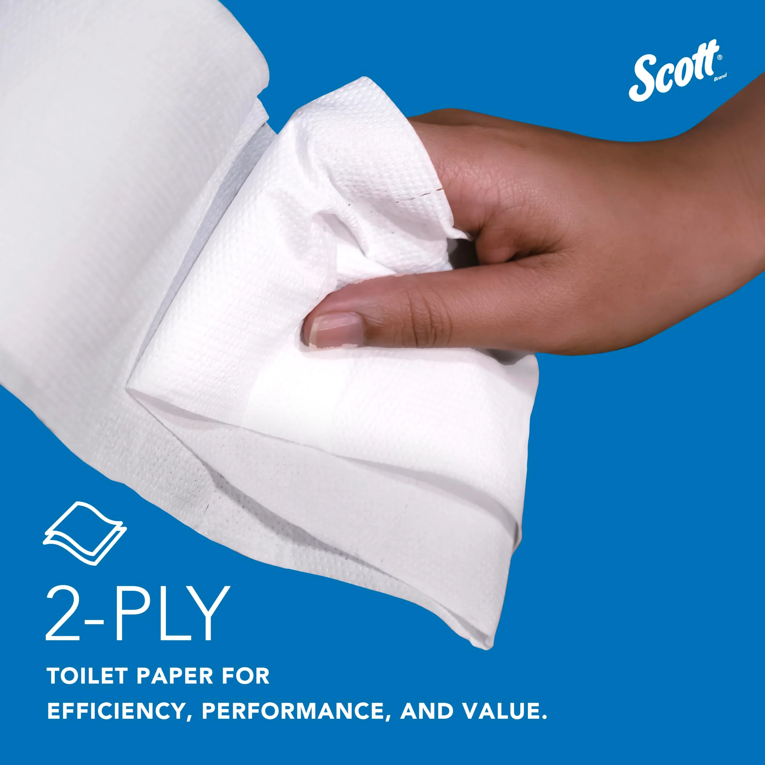 Scott Professional High-Capacity Jumbo Roll Toilet Paper, Bulk (03148), 2-Ply, Septic Safe, White, Non-Perforated, Compact for Easy Storage (4 Rolls at 1,000' Each, 4,000'/Case) - Image 8