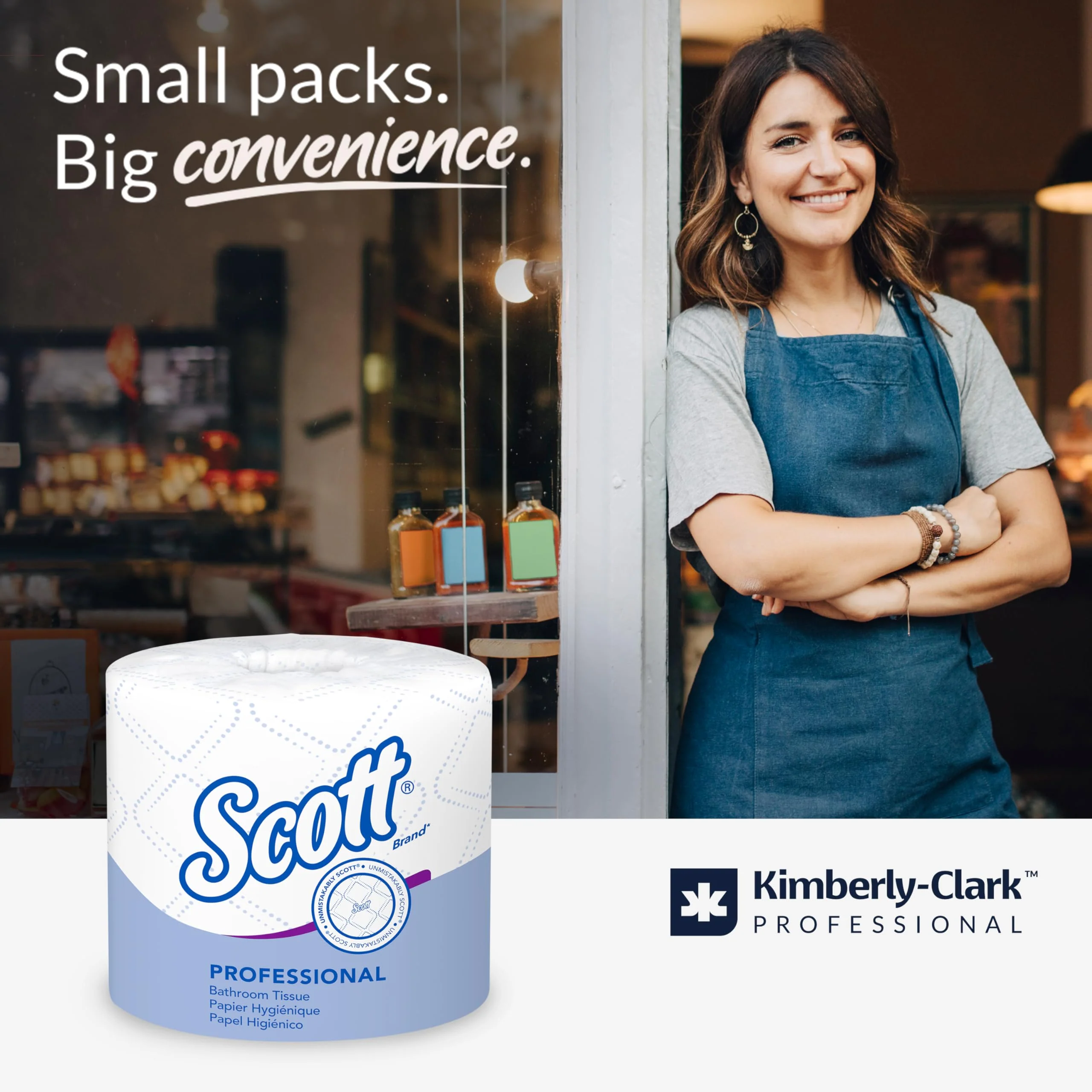Scott Professional Standard Roll Toilet Paper, Bulk (13607), 2-Ply, Elevated Design, White, Individually Wrapped, Compact for Easy Storage (20 Rolls of 550 Sheets, 11,000 Sheet Total) - Image 10