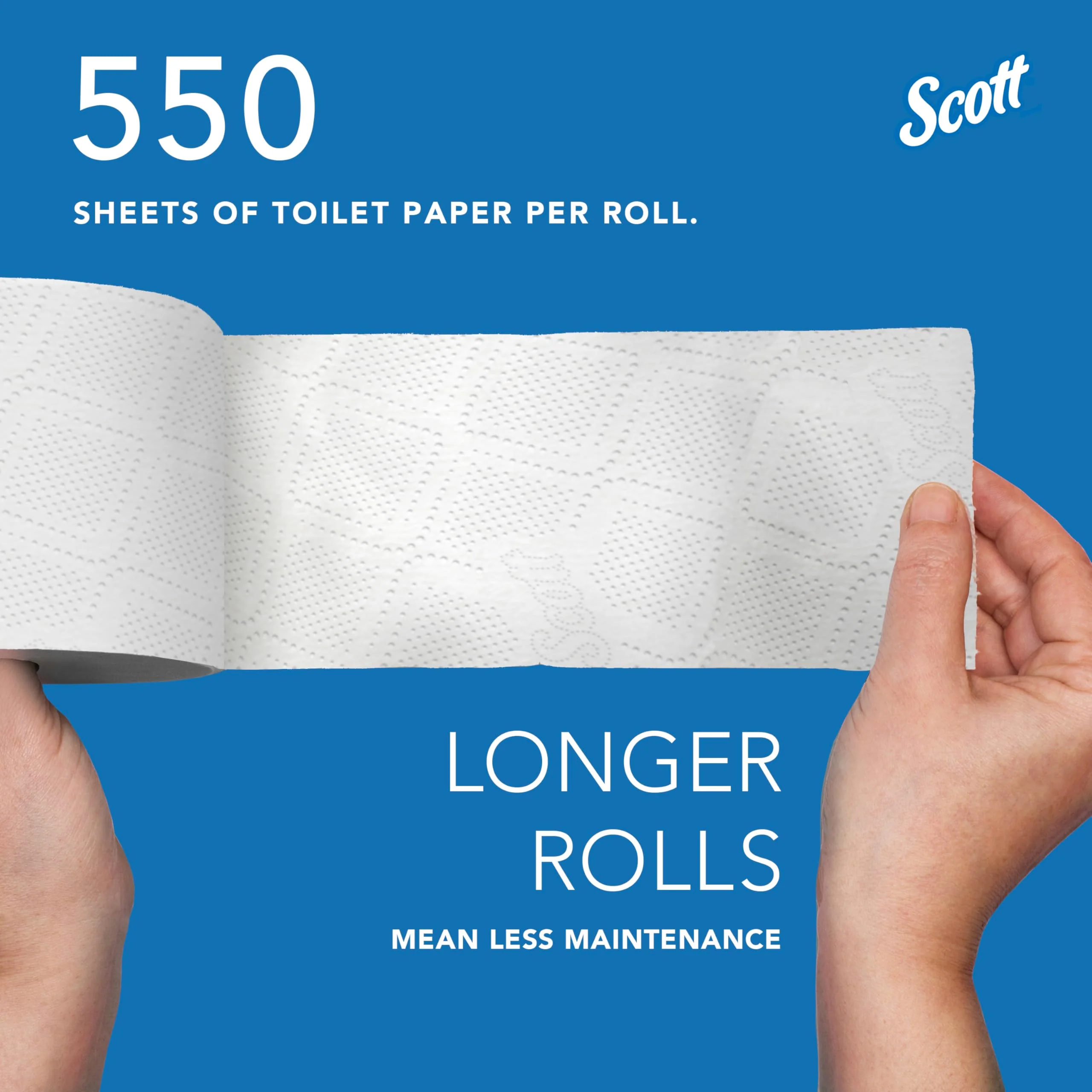 Scott Professional Standard Roll Toilet Paper, Bulk (13607), 2-Ply, Elevated Design, White, Individually Wrapped, Compact for Easy Storage (20 Rolls of 550 Sheets, 11,000 Sheet Total) - Image 6