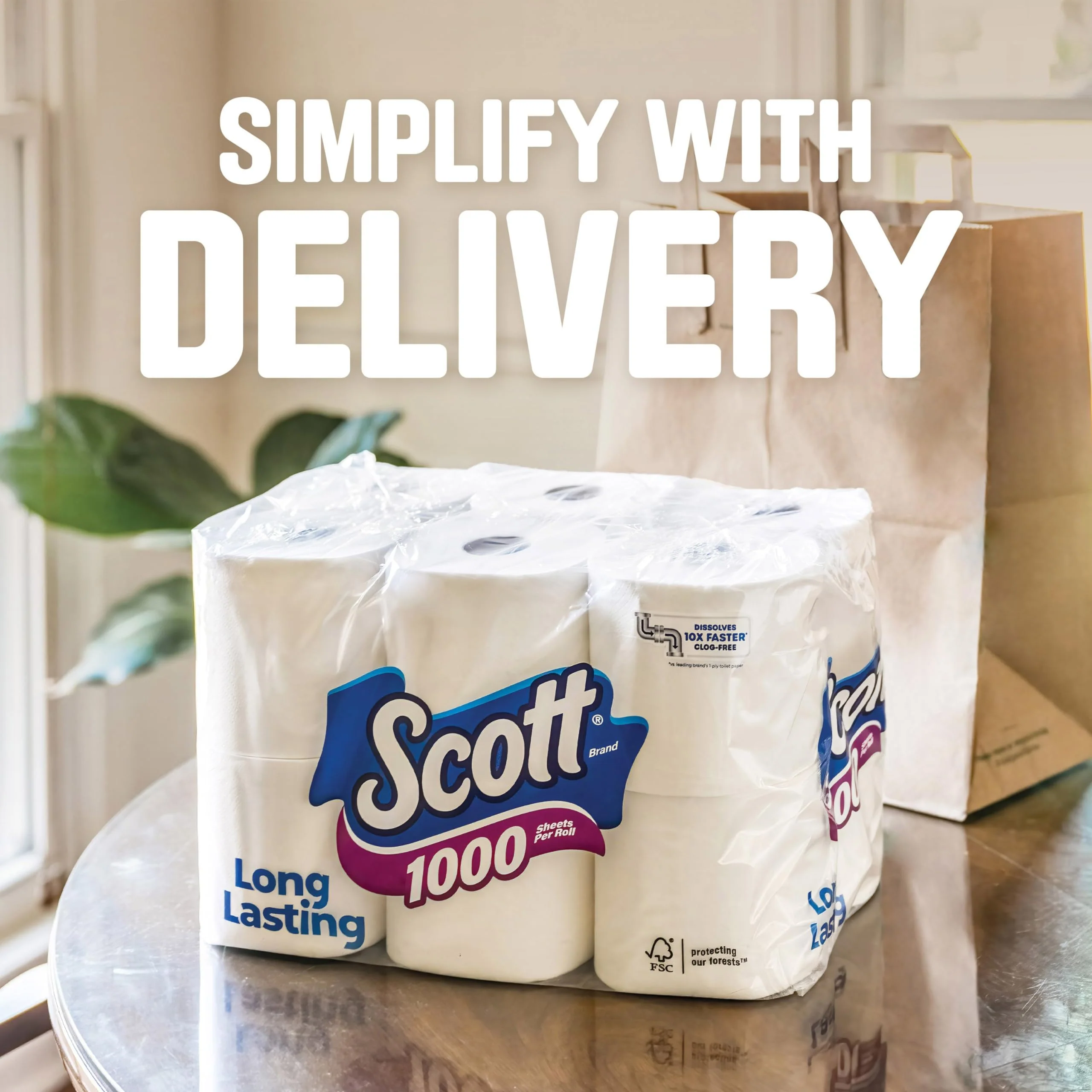 Scott, Scott Bath Tissue 8 Roll, 8 Count - Image 2