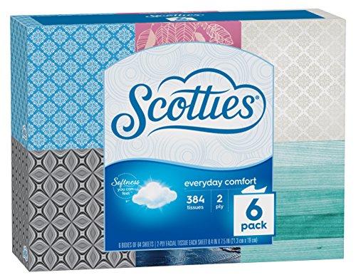 Scotties Everyday Comfort Facial Tissues, 64 Tissues per Box, 6 Pack - Image 3