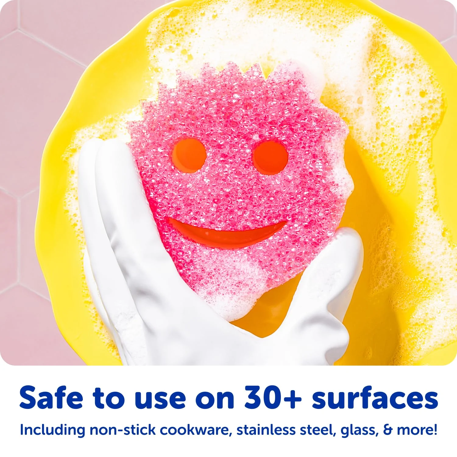 Scrub Daddy 6 Kitchen Sponges & 1 Daddy Caddy Dish Sponge Holder - BPA Free & Made with Polymer Foam - Stain & Odor Resistant, Scratch-Free Multipurpose Scrubbers - Image 5