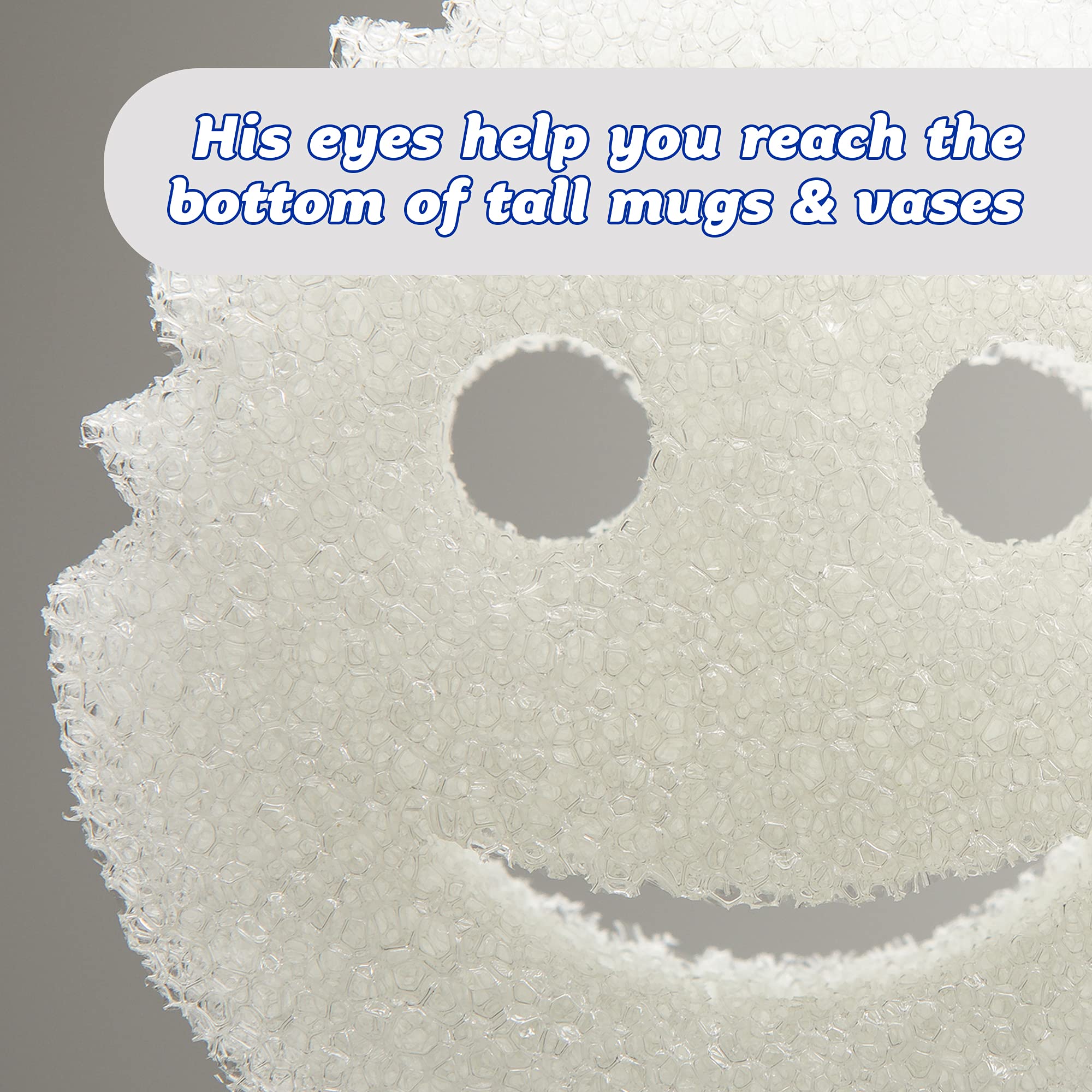 Scrub Daddy Sponge - Dye Free - Scratch-Free Scrubber for Dishes and Home, Odor Resistant, Soft in Warm Water, Firm in Cold, Deep Cleaning, Dishwasher Safe, Multi-use, 1ct (2 Pack) - Image 3