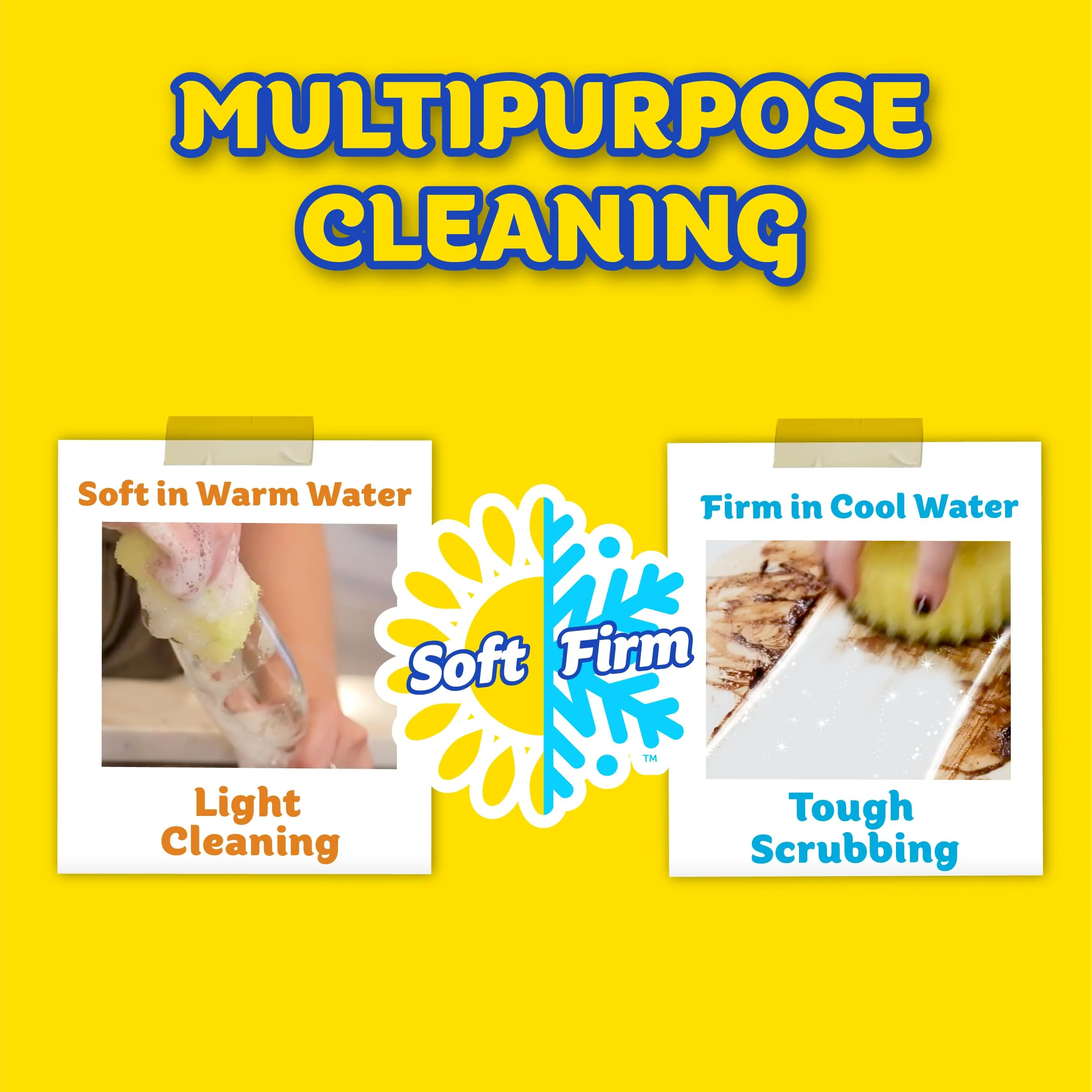 Scrub Daddy Sponges + Scrub Mommy + Cif All Purpose Cleaner, Original - Non Scratch Sponges for Kitchen + Bathroom - Scrubber and Multipurpose Cleaner Cream - Cleaning Supplies Kit - Image 7