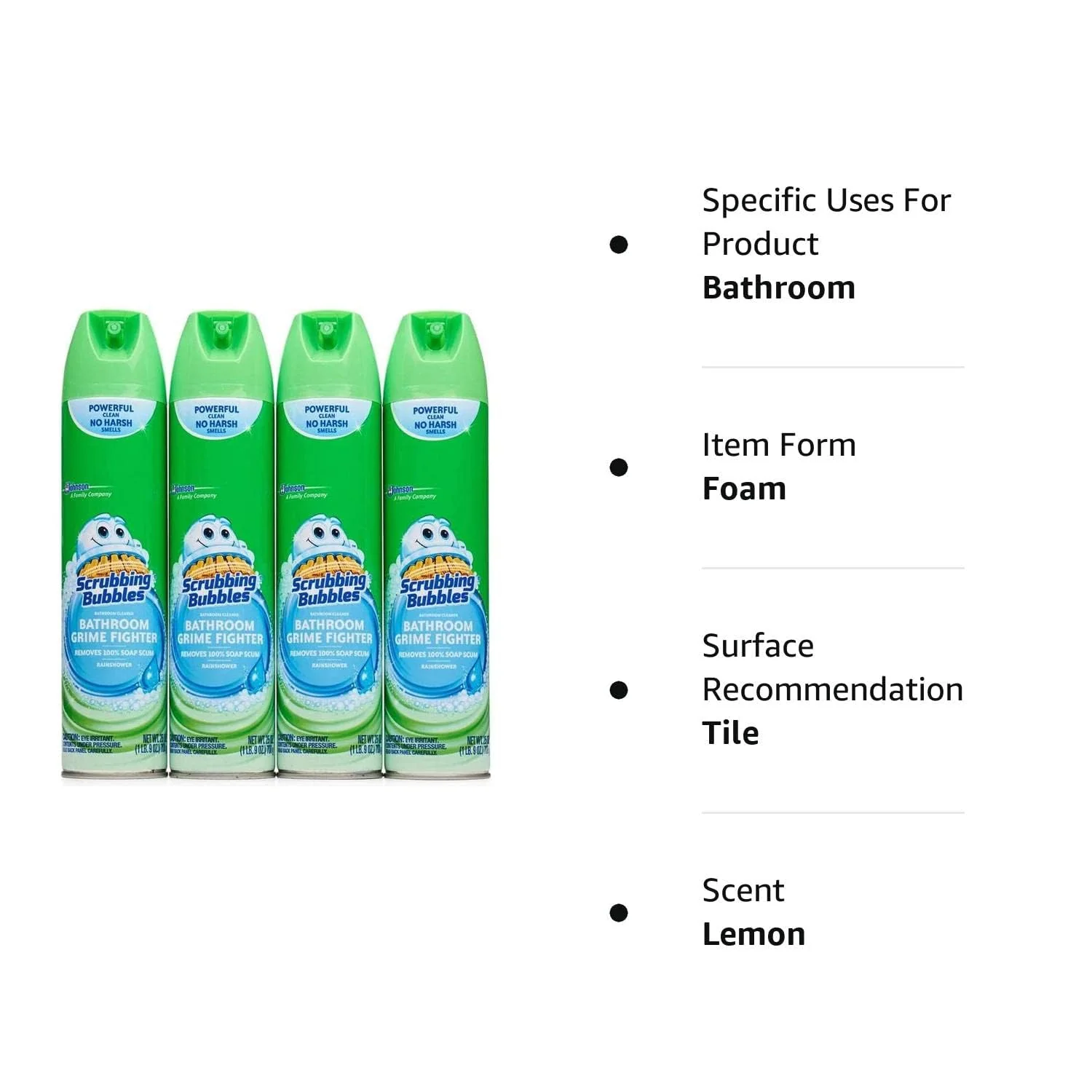 Scrubbing Bubbles Disinfectant Bathroom Cleaner (Pack of 4) - Image 2