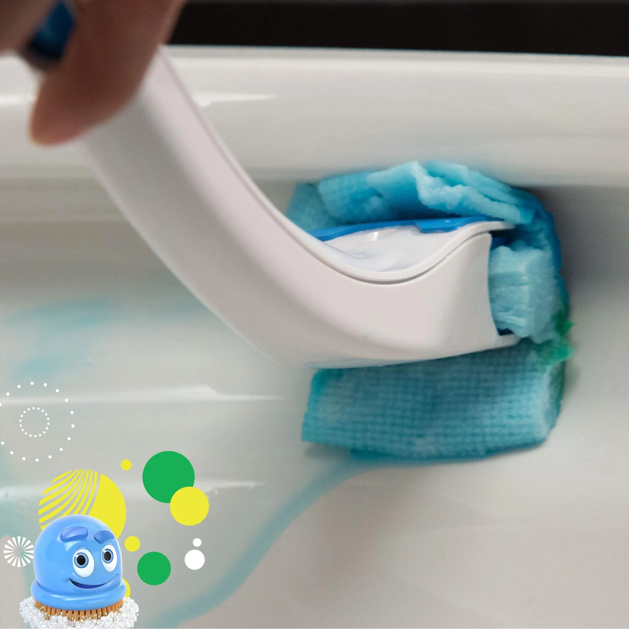 Scrubbing Bubbles Flushable Toilet Wand Refills, Fresh Brush Toilet Cleaner Refill Pads, Cleans Limescale & Fights Odors, Citrus Scent, 10 Count, Pack of 4 - Image 4