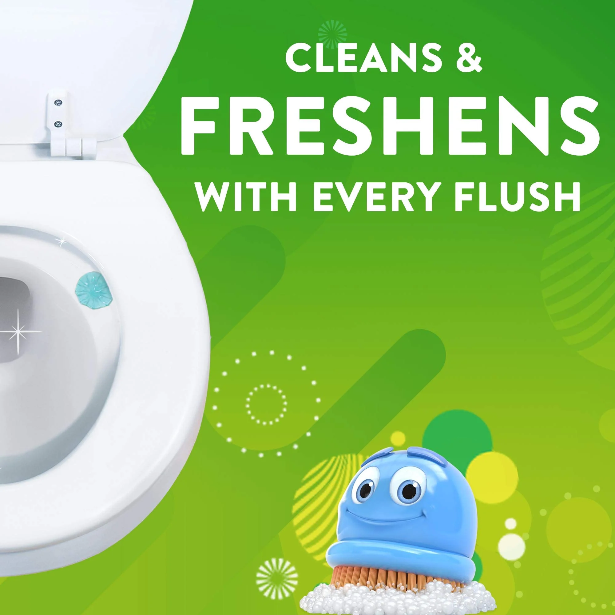 Scrubbing Bubbles Fresh Gel Toilet Bowl Cleaning Stamps Refills, Helps Keep Toilet Clean and Helps Prevent Limescale & Rings, Rainshower Scent, 12 Stamps (Pack of 3) - Image 6