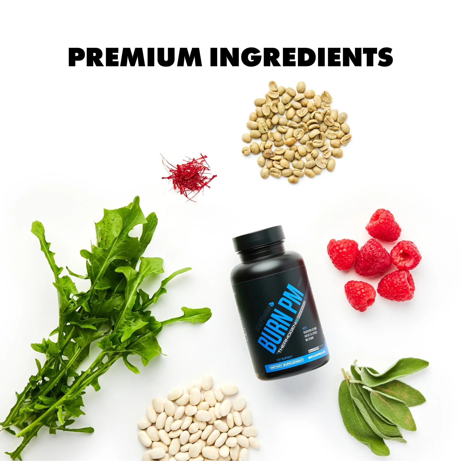 Sculpt Nation by V Shred Burn PM - Night Time Fat Burner - Appetite Suppressant and Weight Loss Support - Raspberry Ketones, Green Coffee Bean Extract, Melatonin - 60 Gluten Free Capsules - Image 6