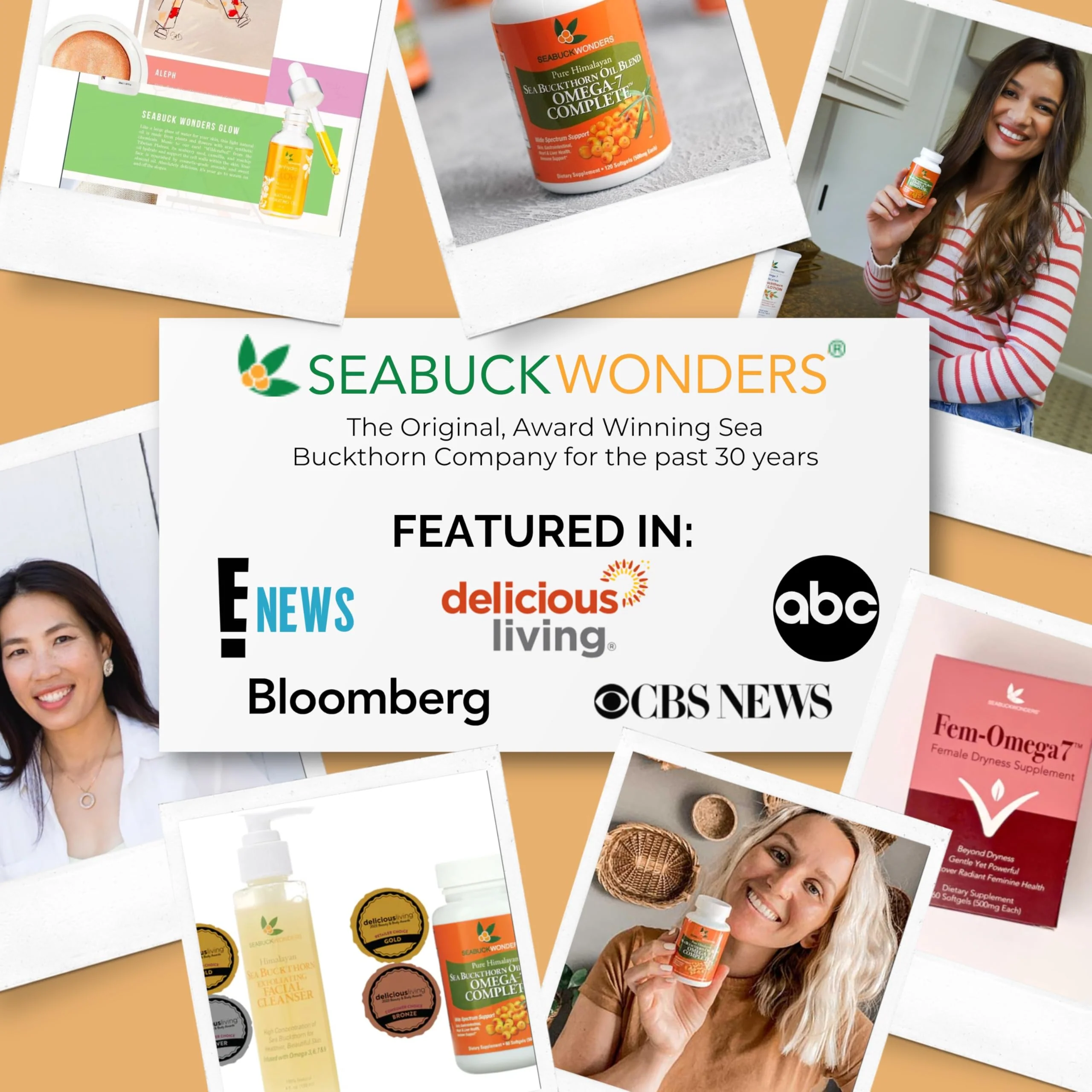 SEABUCKWONDERS Organic Sea Buckthorn Oil Omega-7 Complete, 120 Softgels, 60 Day Supply, with Omega 3, 6 & 9, Supports Hair, Skin & Nails, 100% Pure with Zero Filler Oil - Image 8