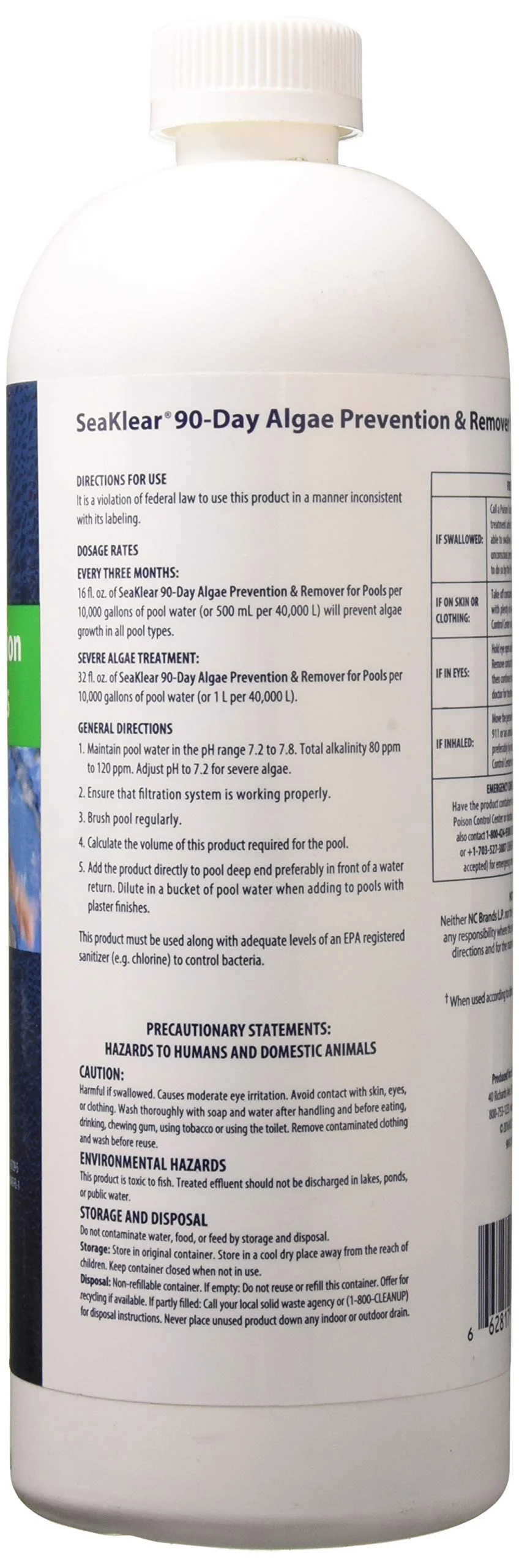 SeaKlear 90-Day Algae Prevention & Remover, 1 Qt - Image 4
