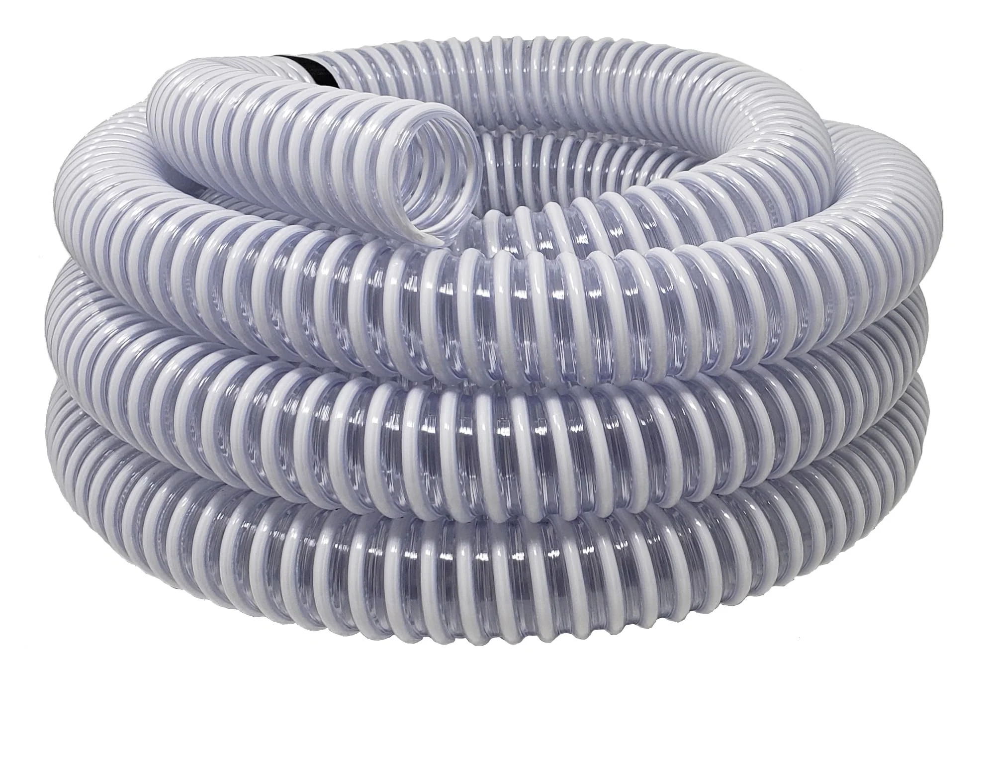 Sealproof 1.25" (32mm) Pool Filter Pump Connection Hose for 1-1/4 Inch Above Ground Pools and Intex Systems, 20 FT Premium Quality PVC Made in USA | Cut to Desired Length, Includes 4 Hose Clamps