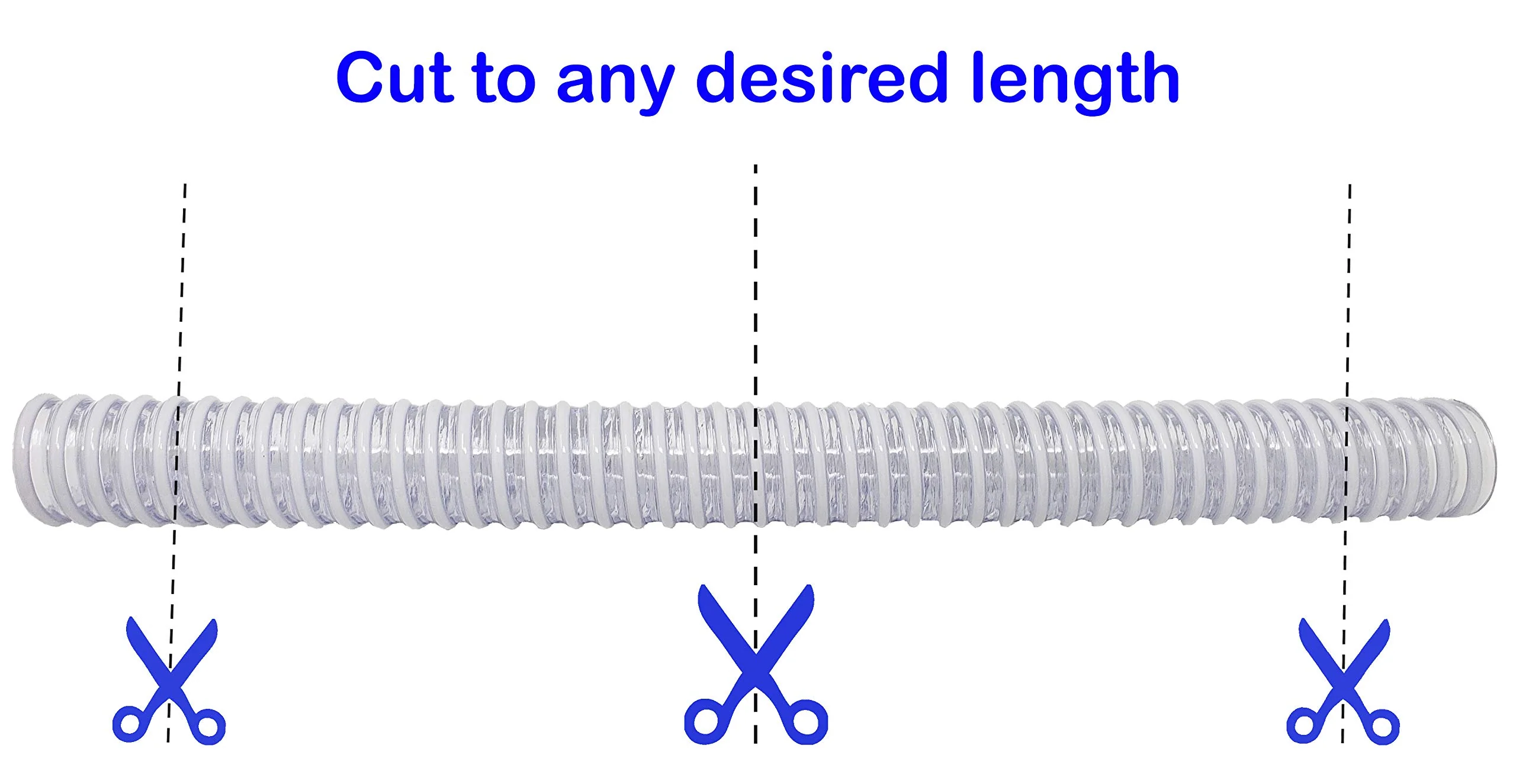 Sealproof 1.25" (32mm) Pool Filter Pump Connection Hose for 1-1/4 Inch Above Ground Pools and Intex Systems, 20 FT Premium Quality PVC Made in USA | Cut to Desired Length, Includes 4 Hose Clamps - Image 4