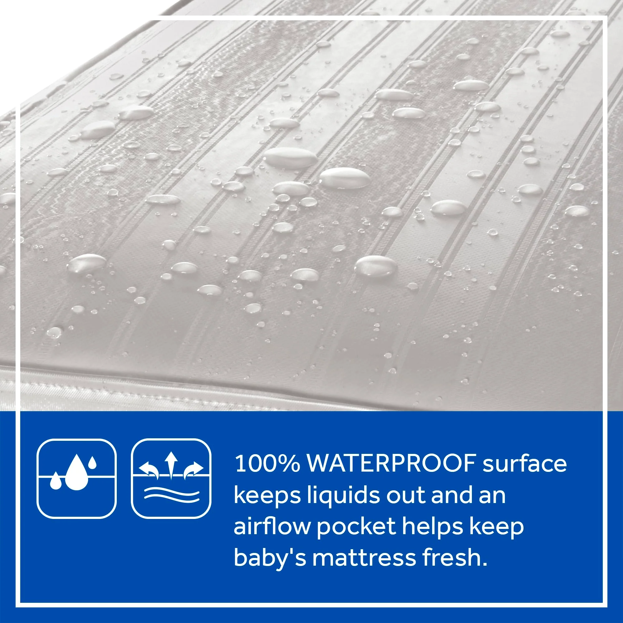 Sealy Baby Perfect Rest Waterproof Crib Mattress plus Toddler Bed Fit, Premium 150 Extra Firm Coils, Non Toxic, Airy Cushioning, GREENGUARD Gold Certified, Safety & Quality Tested, Made in USA, 52X28" - Image 5