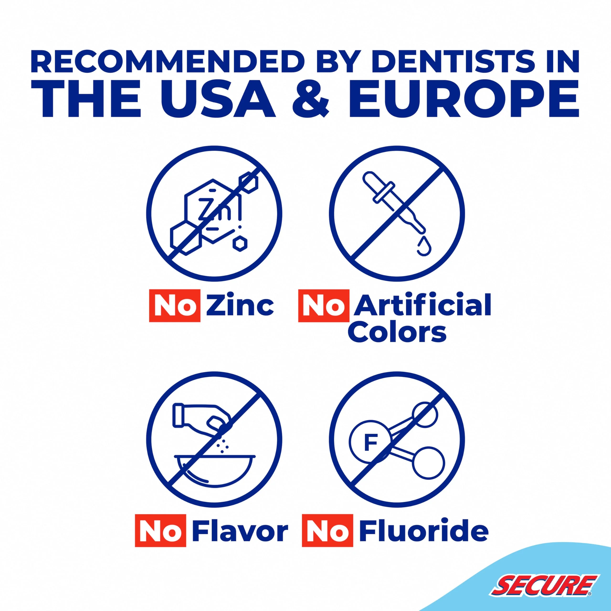 Secure Denture Adhesive Cream for Uppers, Lowers & Partials – Waterproof Seal & Zinc Free – Food Grade Ingredients - Less Adhesive, More Hold - Tube Lasts Up to 8 Weeks - 1.4 oz (4 Pack) - Image 3
