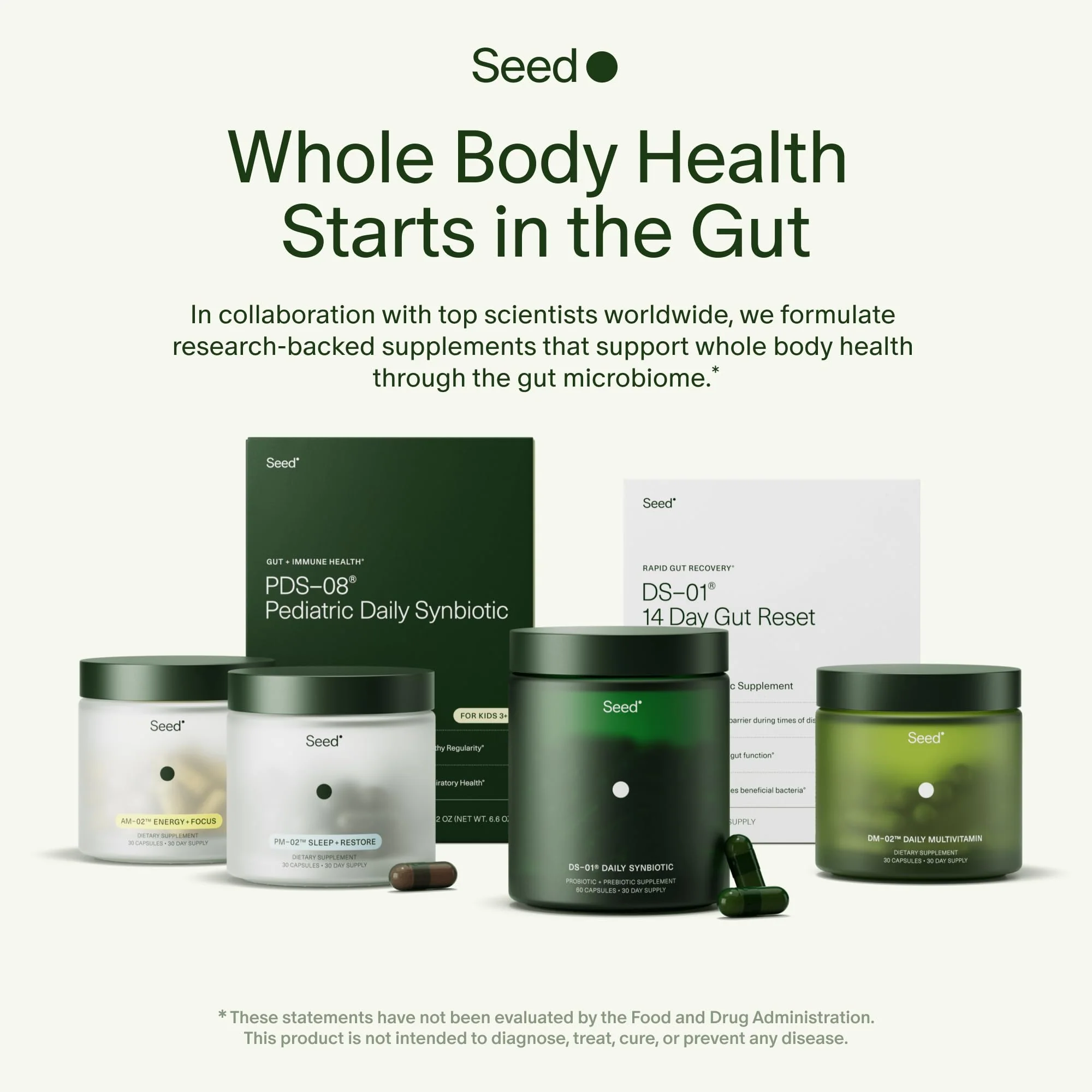 Seed DS-01 Daily Synbiotic - Prebiotic and Probiotic for Women & Men - Digestive Health, Gut Health, Immune Support, Bloating & Constipation Relief - Vegan & Shelf-Stable - 60-Day Refill (120ct) - Image 8