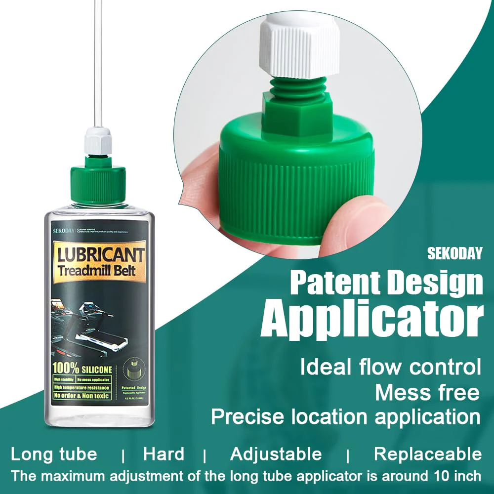 SEKODAY Silicone Treadnmill Belt Lubricants/Lubes,8.4 Ounce, High Temperature Resistant and Stable Lubricant,with Hard Application Tubes and Precision Screw Caps for Easy Use - Image 3