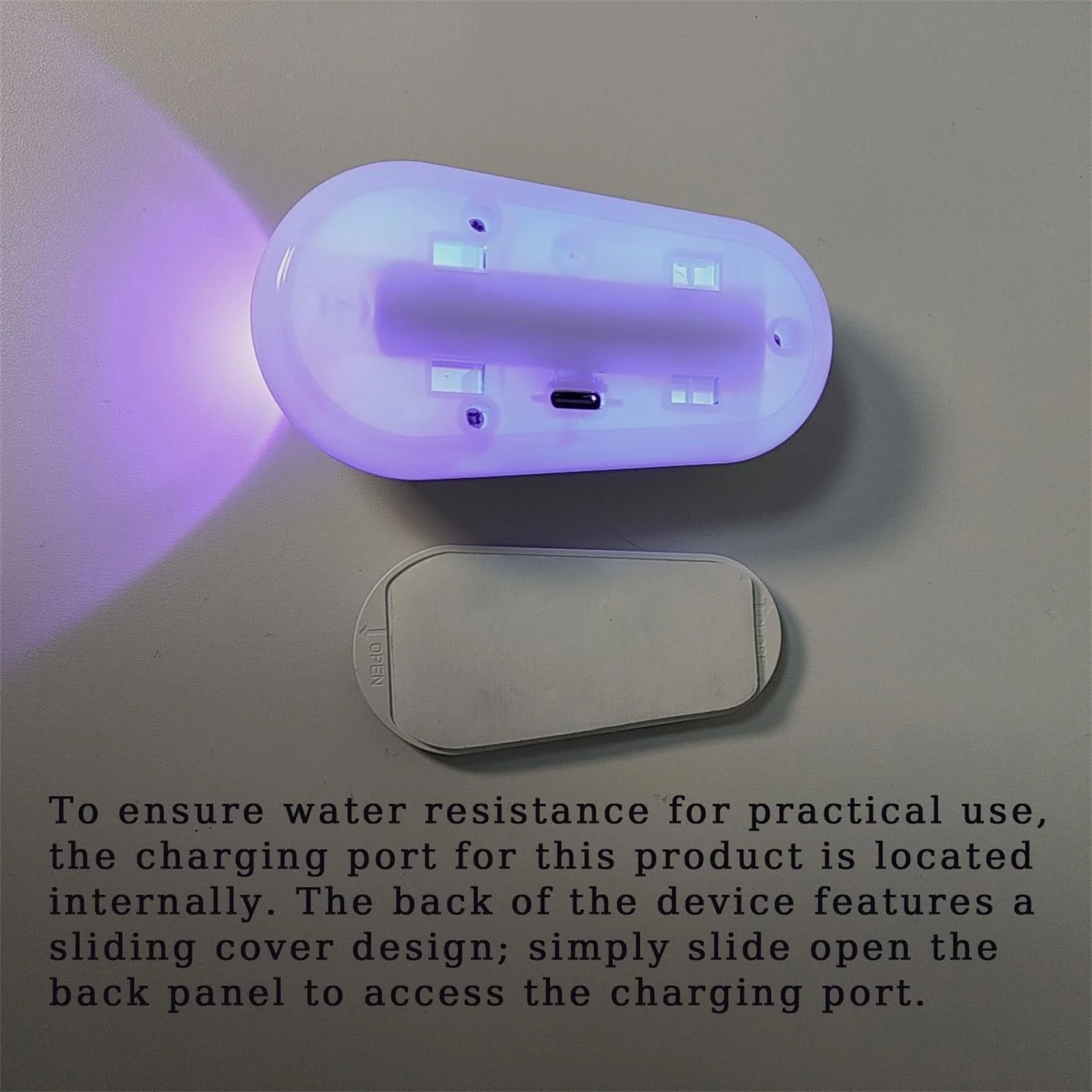 Self Cleaning UV Toilet Sanitizer Light, Motion-Activated, Rechargeable, Night Light, Adhesive-Mounted for Shared Bathrooms, For Elderly & Pet - Image 2
