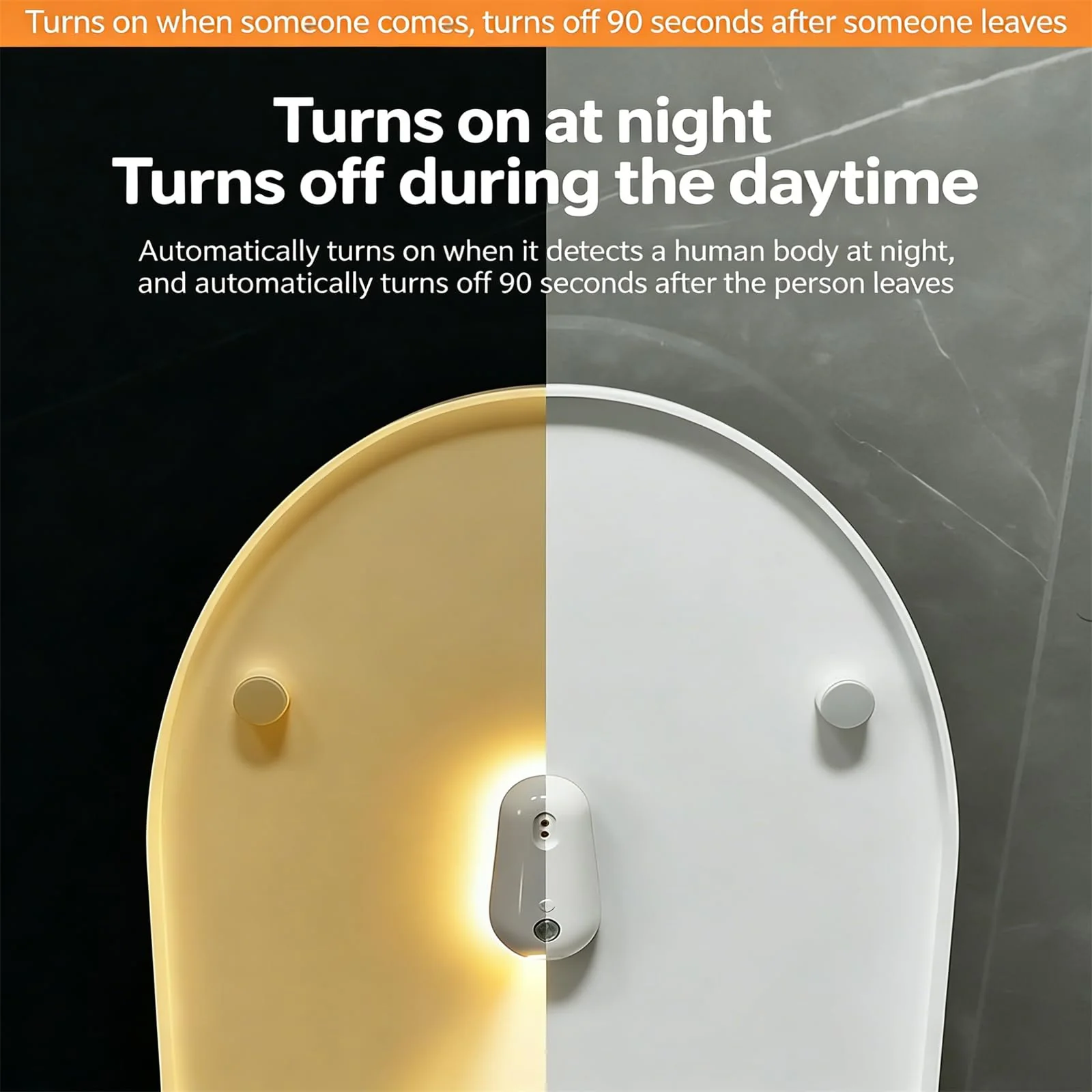 Self Cleaning UV Toilet Sanitizer Light, Motion-Activated, Rechargeable, Night Light, Adhesive-Mounted for Shared Bathrooms, For Elderly & Pet - Image 6